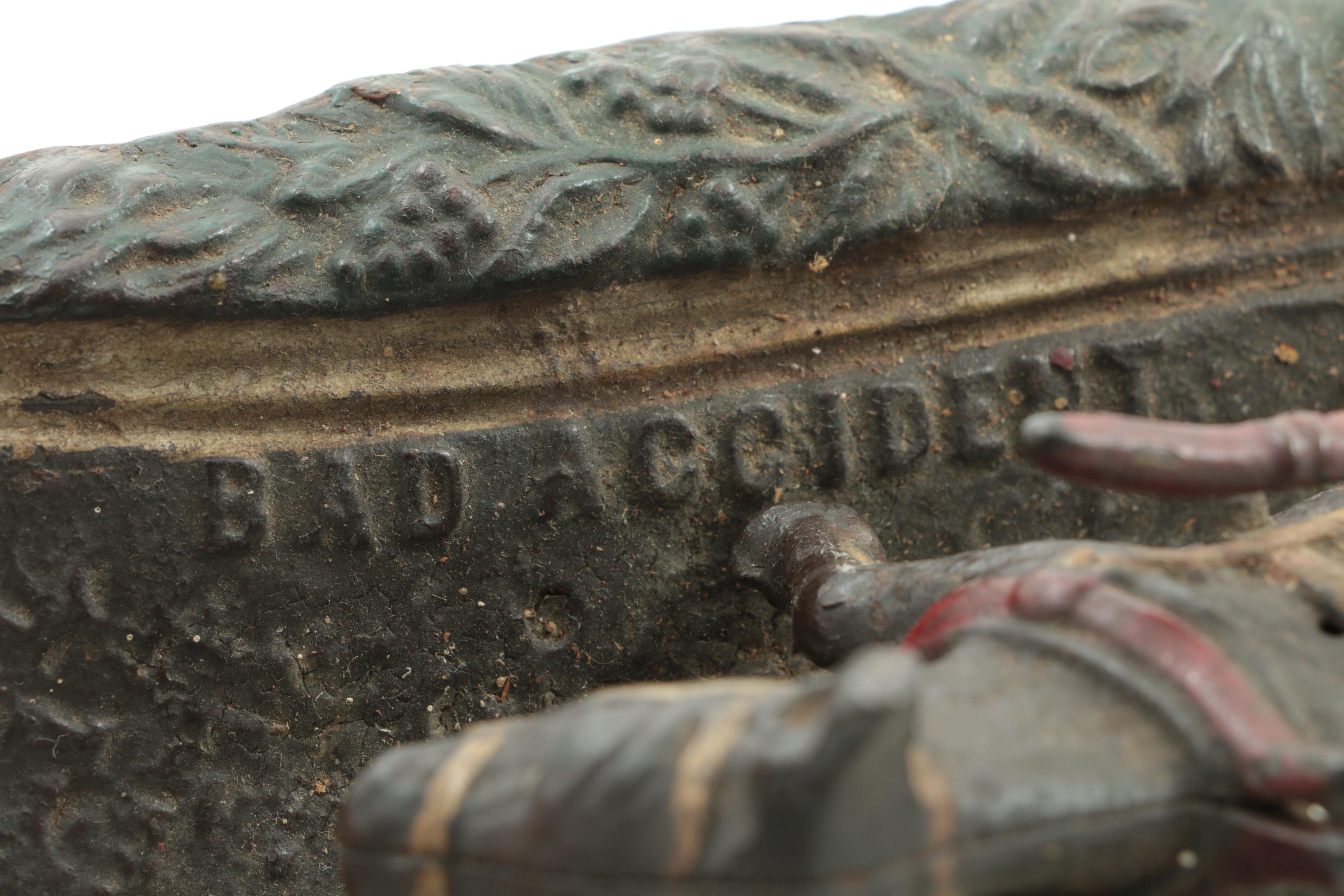 "Bad Accident" Cast Iron Mechanical Bank