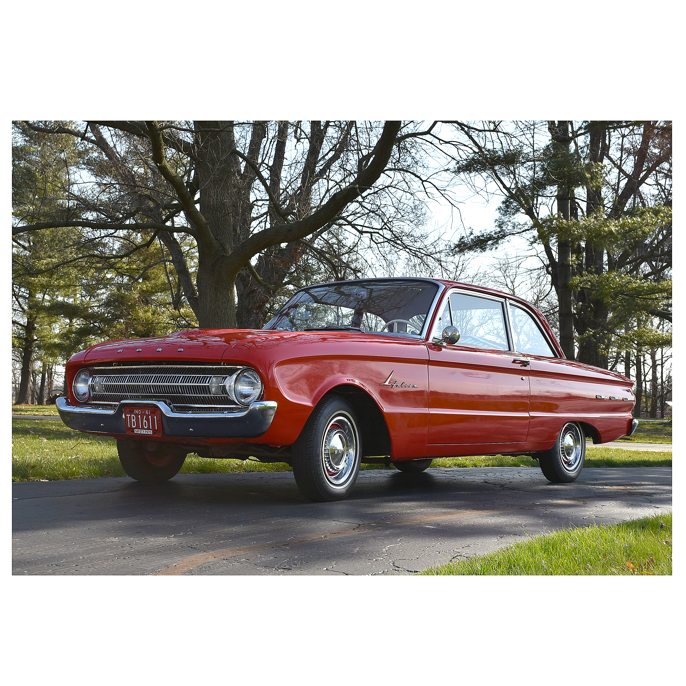 1961 Ford Falcon Futura Sedan in Monte Carlo Red