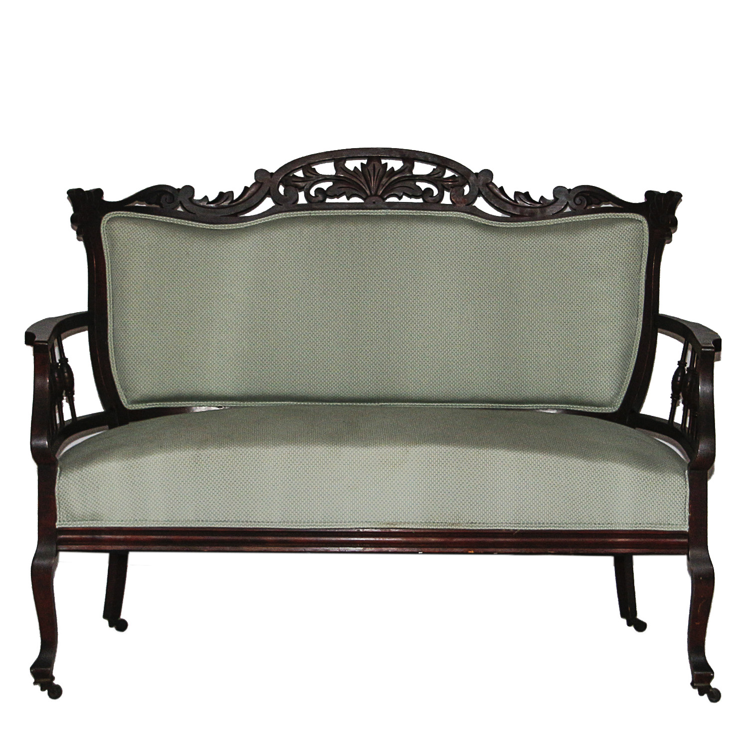 Vintage Georgian Style Upholstered Settee
