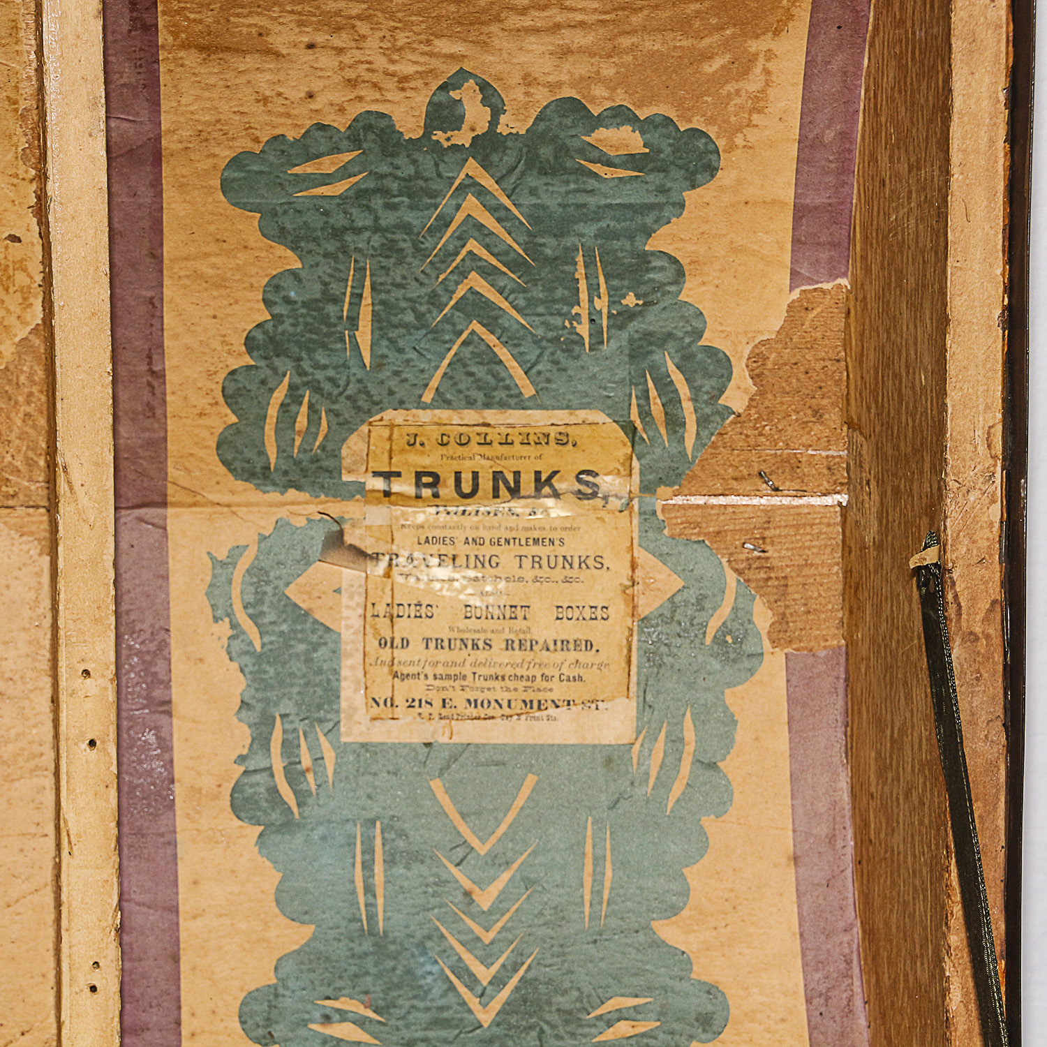 Vintage Steamer Trunk by J. Collins