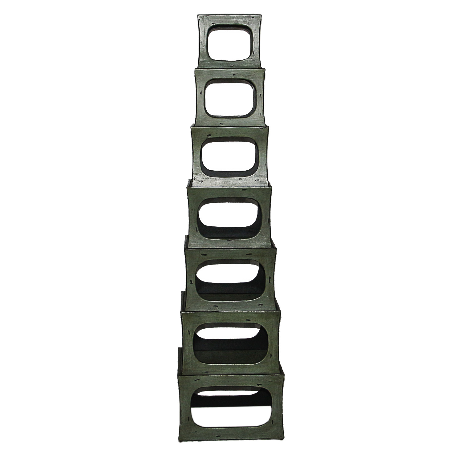 Green Painted Stacking Cubes