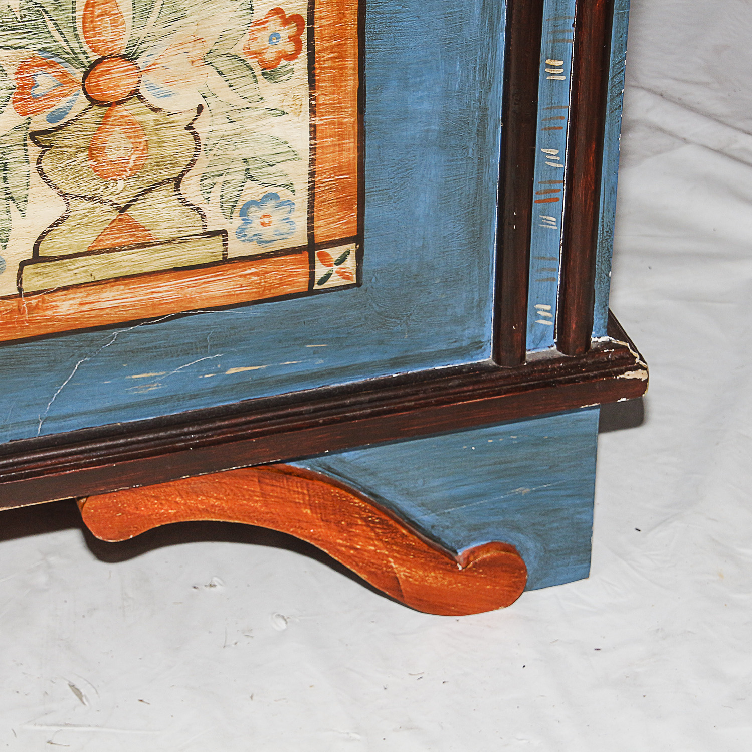 Vintage Painted Trunk by Wisteria