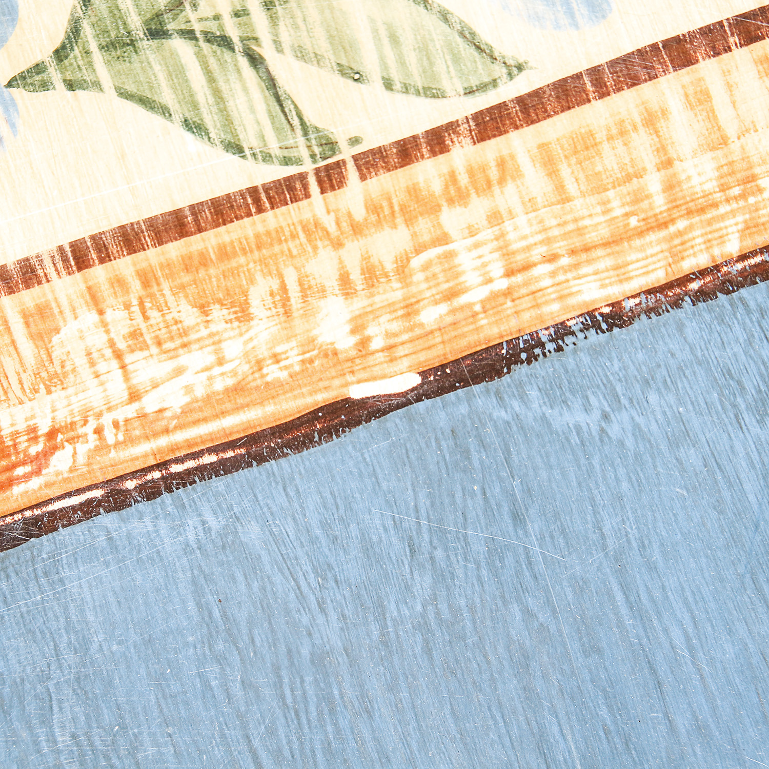 Vintage Painted Trunk by Wisteria