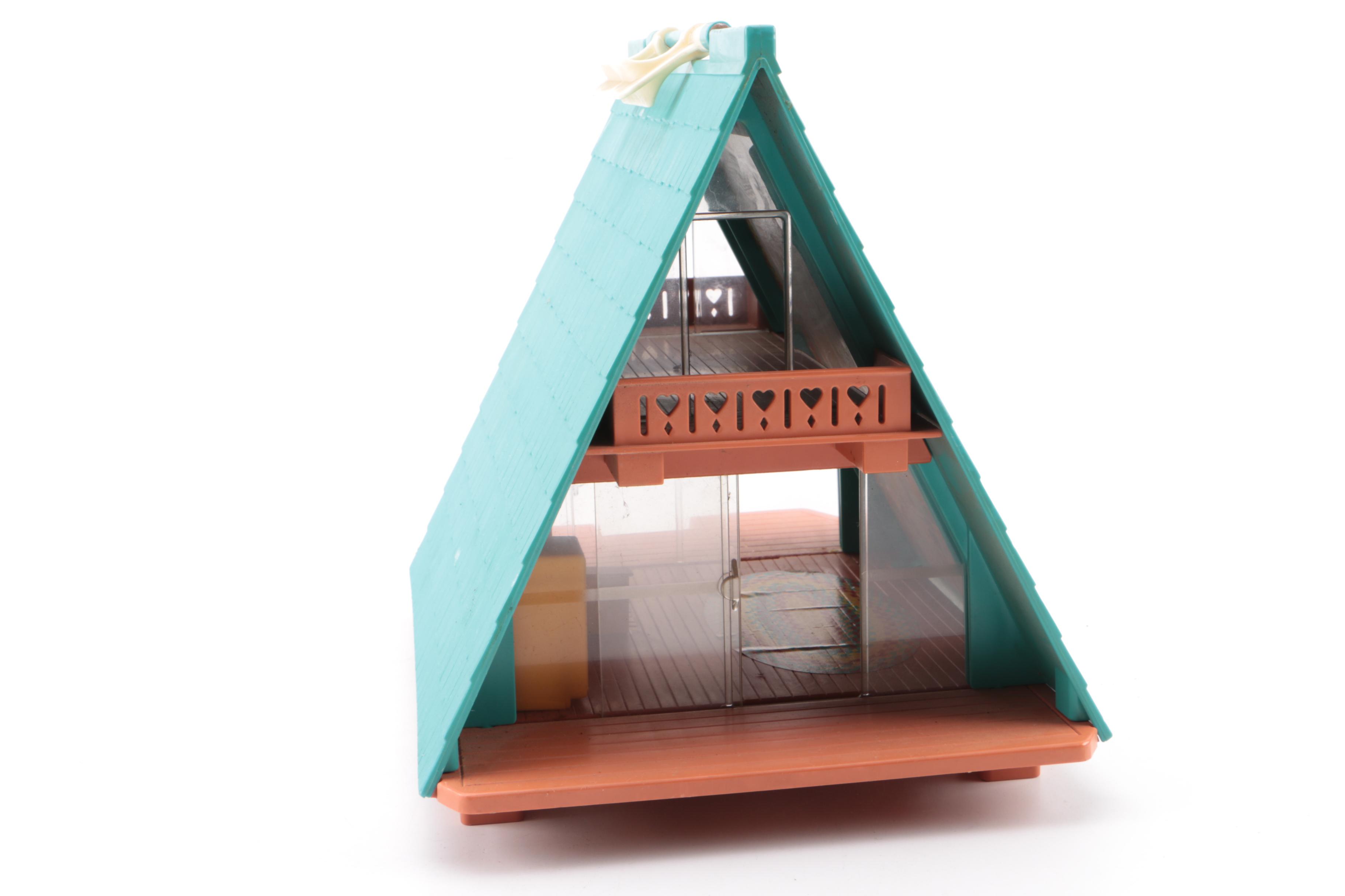 Vintage Fisher-Price Play Family School and A-Frame