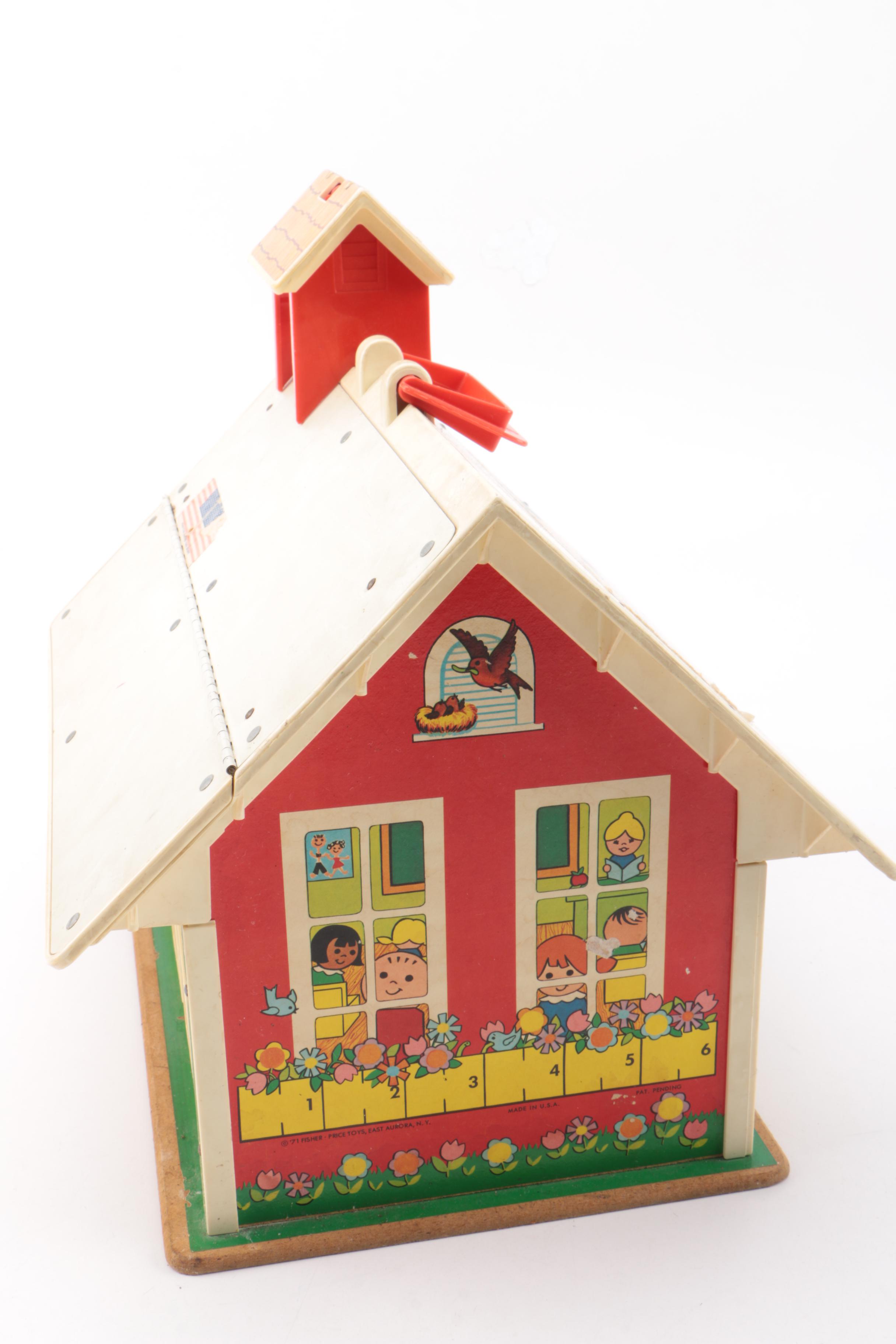 Vintage Fisher-Price Play Family School and A-Frame