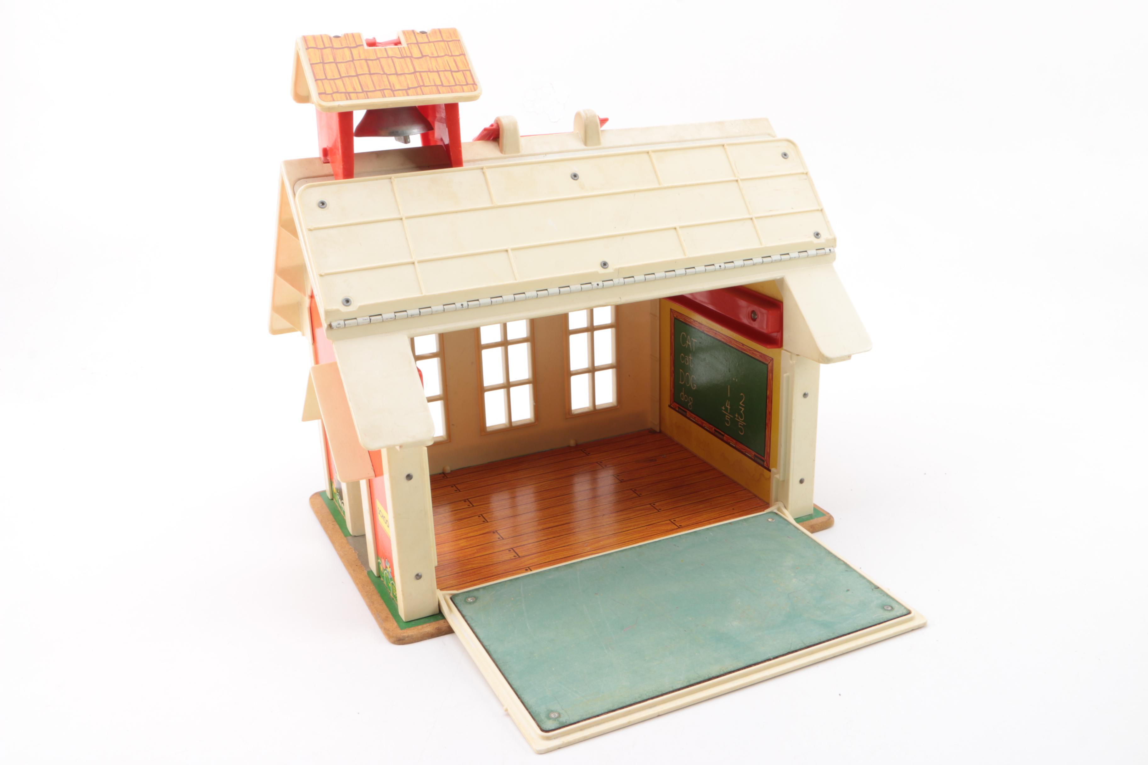 Vintage Fisher-Price Play Family School and A-Frame