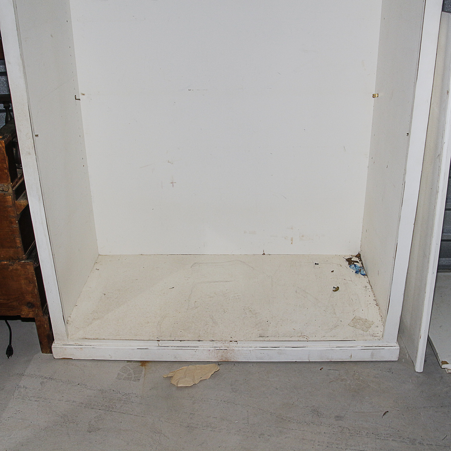 Vintage Painted Open Cabinet