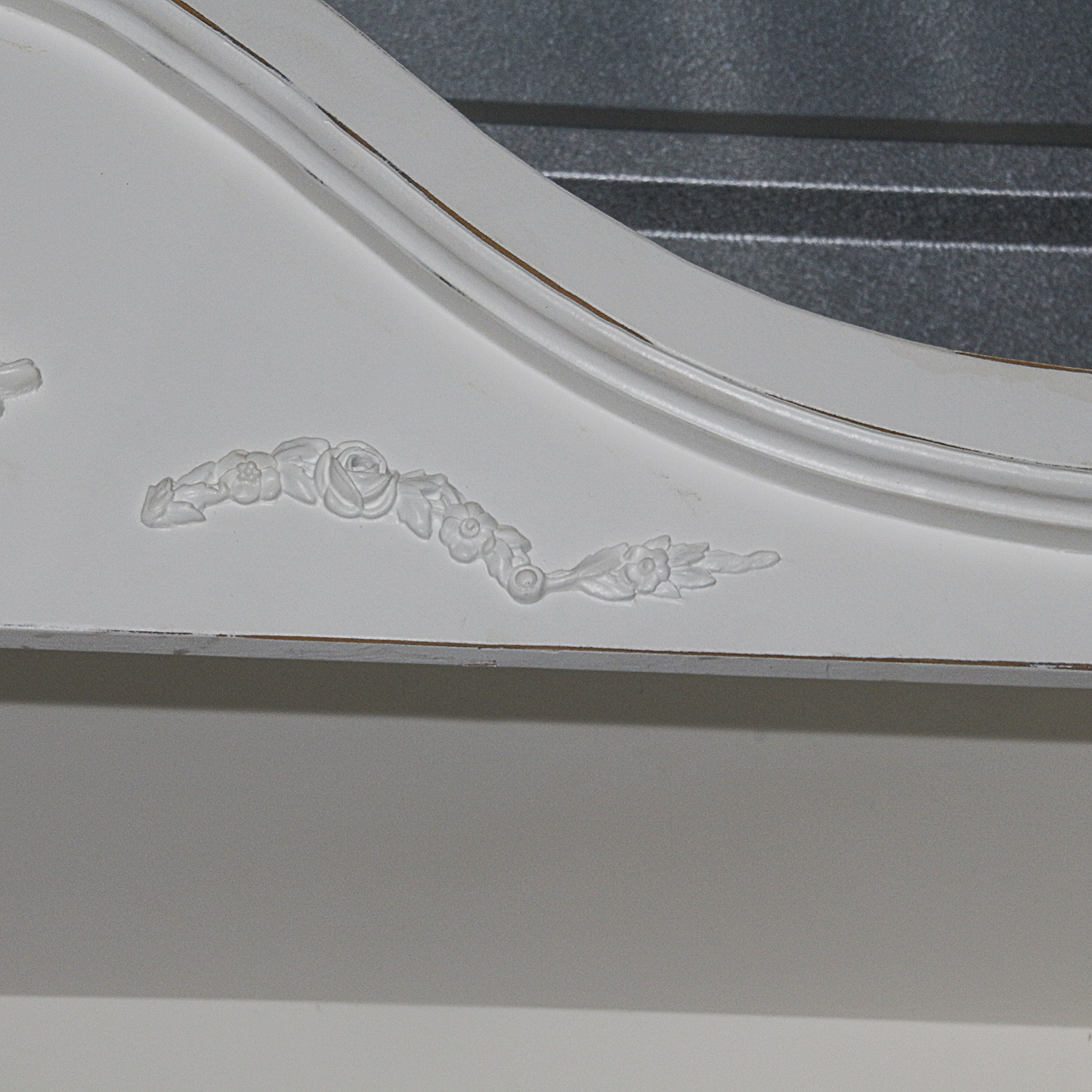 Vintage Painted Open Cabinet