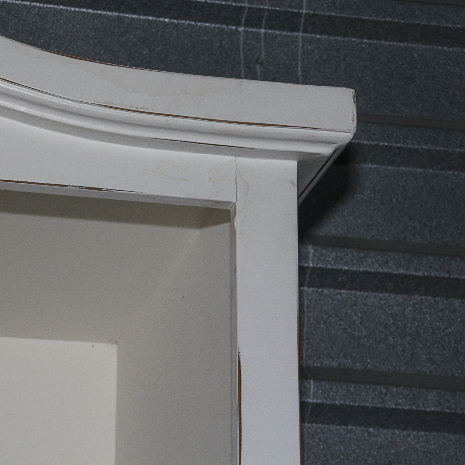 Vintage Painted Open Cabinet