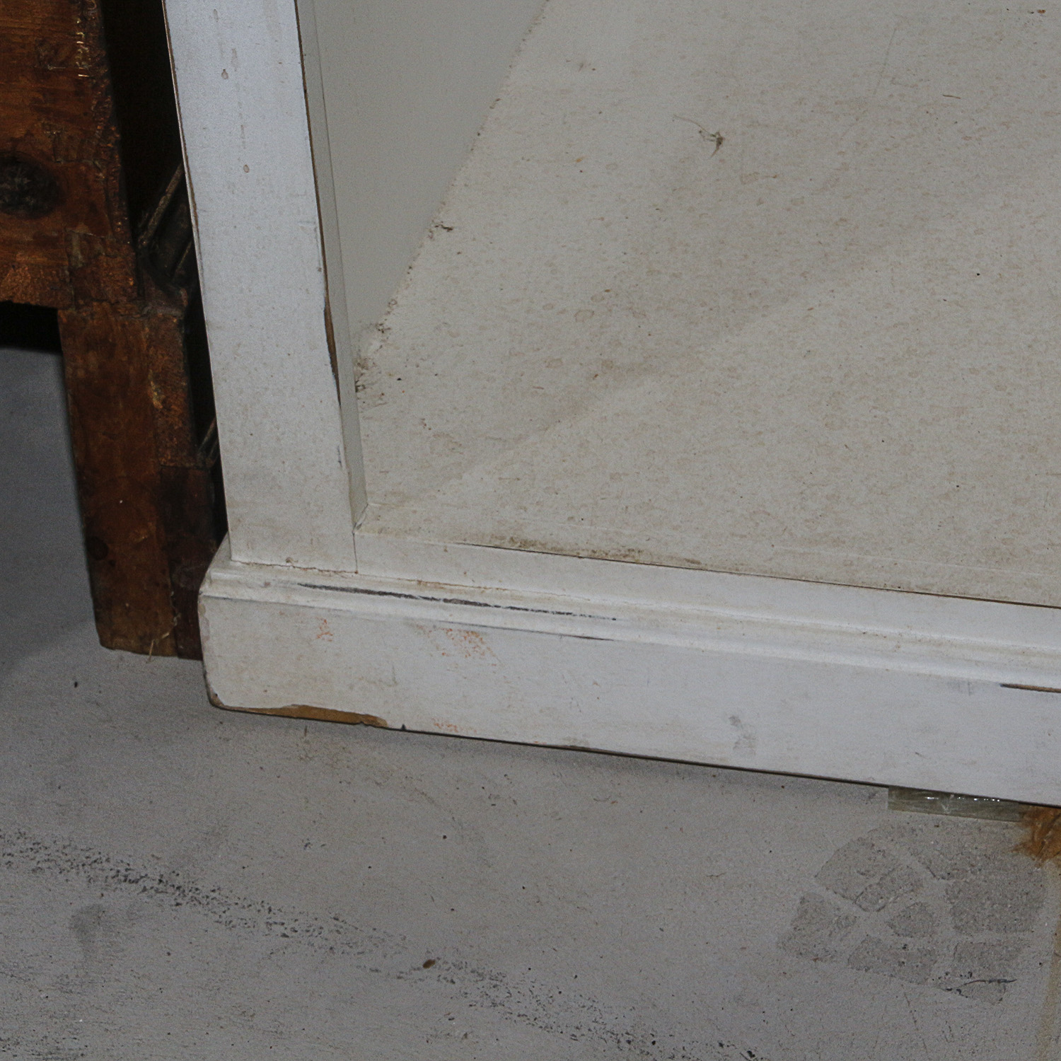 Vintage Painted Open Cabinet