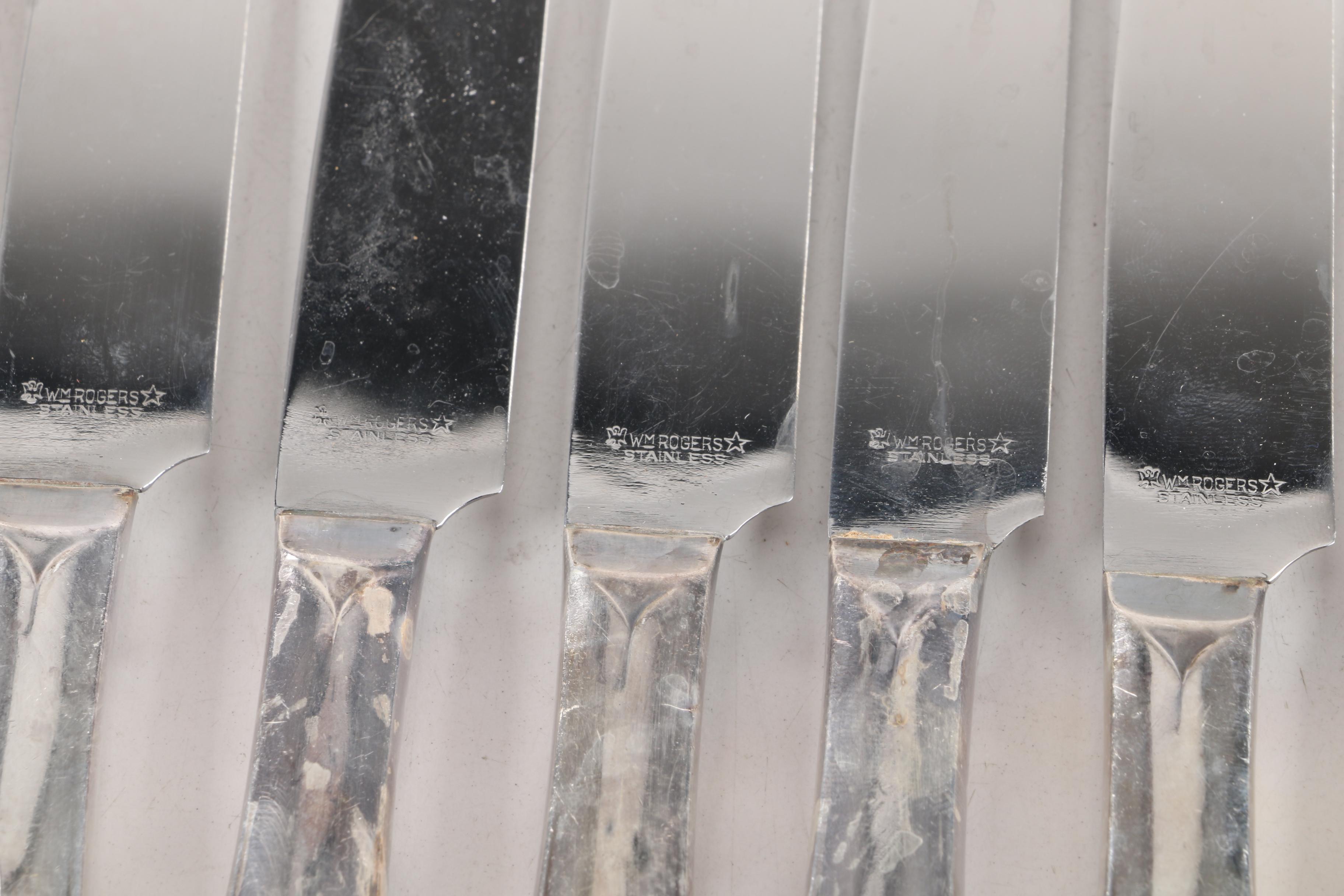 Wm Rogers Mfg. Co. "Pickwick" Silver-Plated Flatware Set