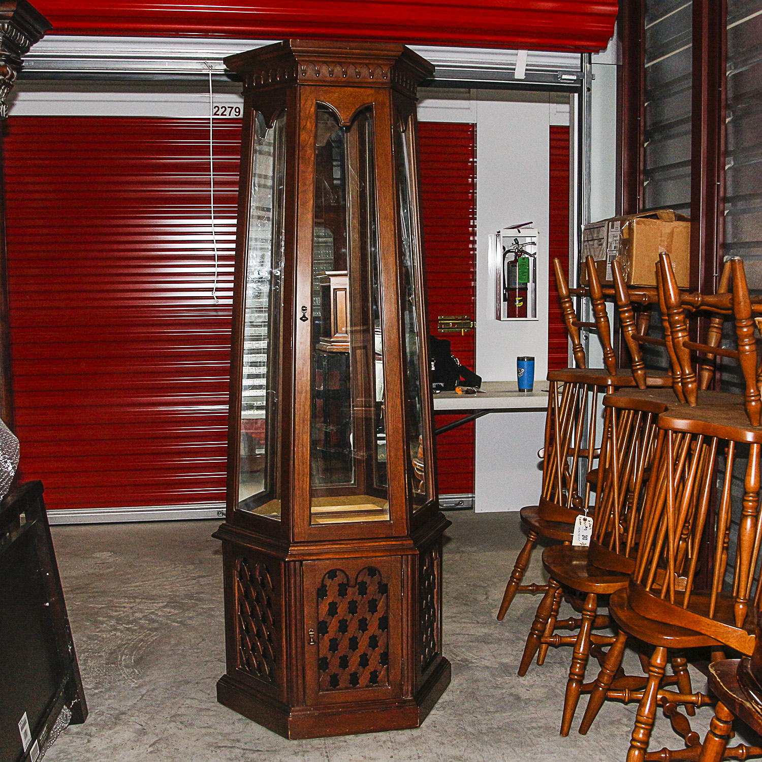 Tri-Front Curio Cabinet