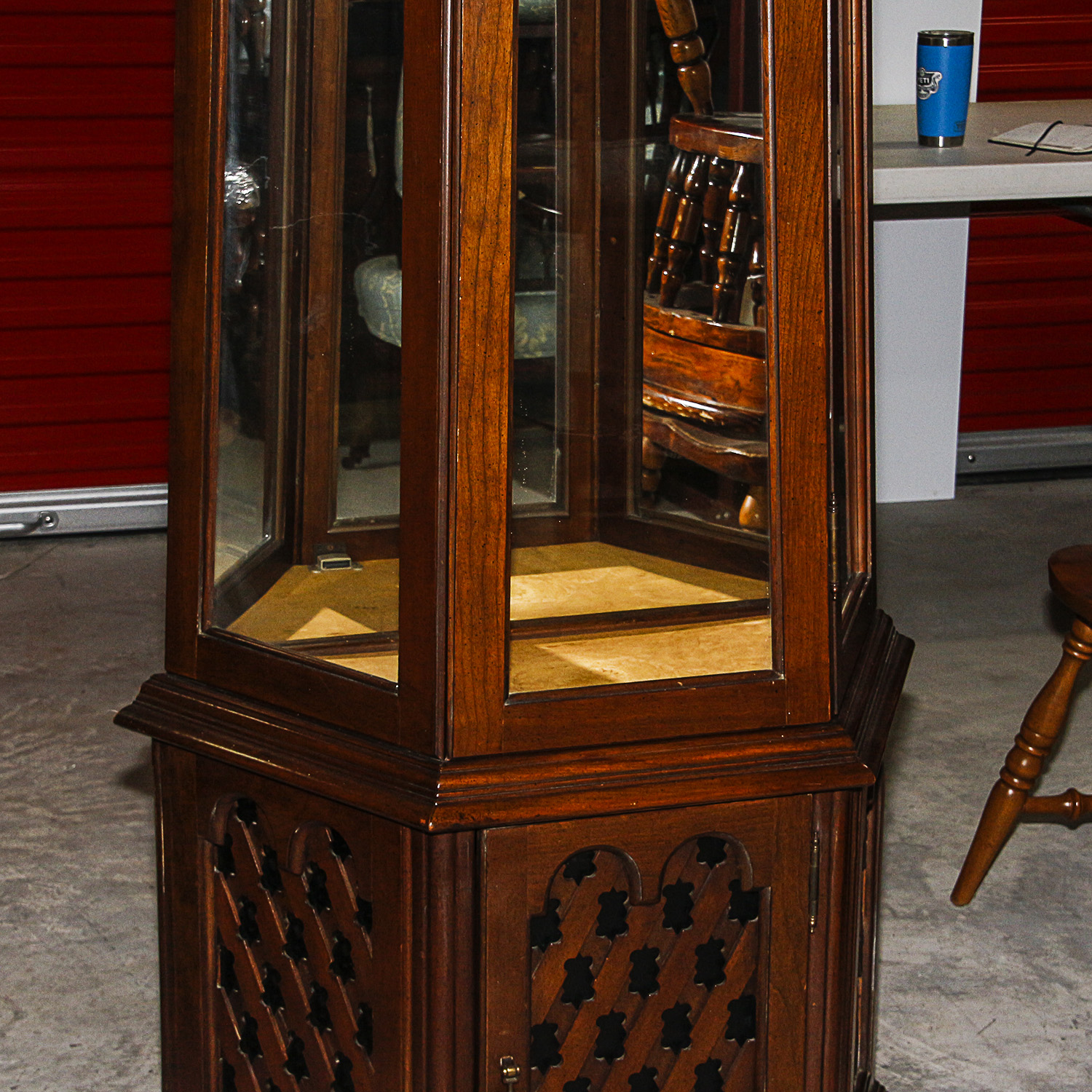 Tri-Front Curio Cabinet