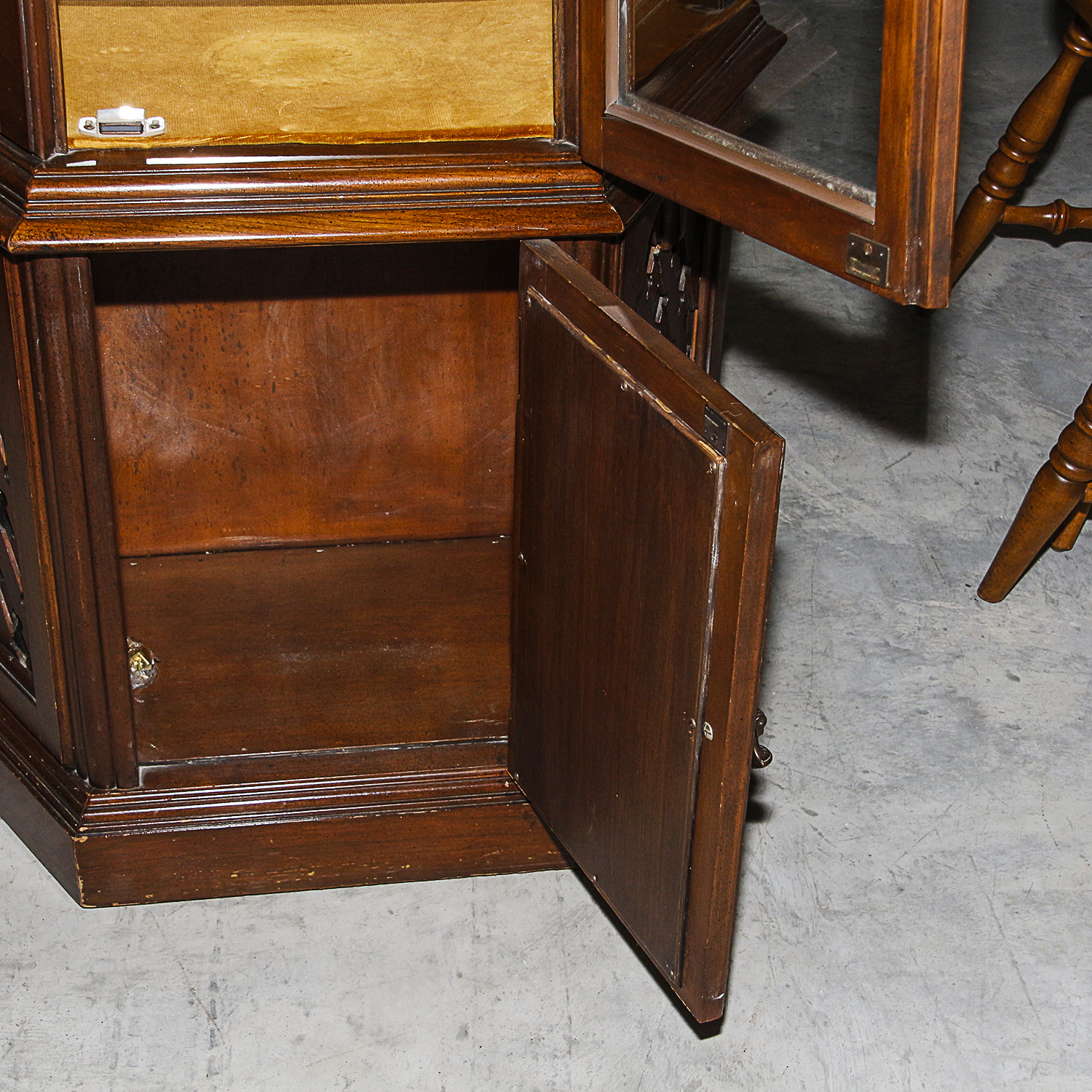 Tri-Front Curio Cabinet