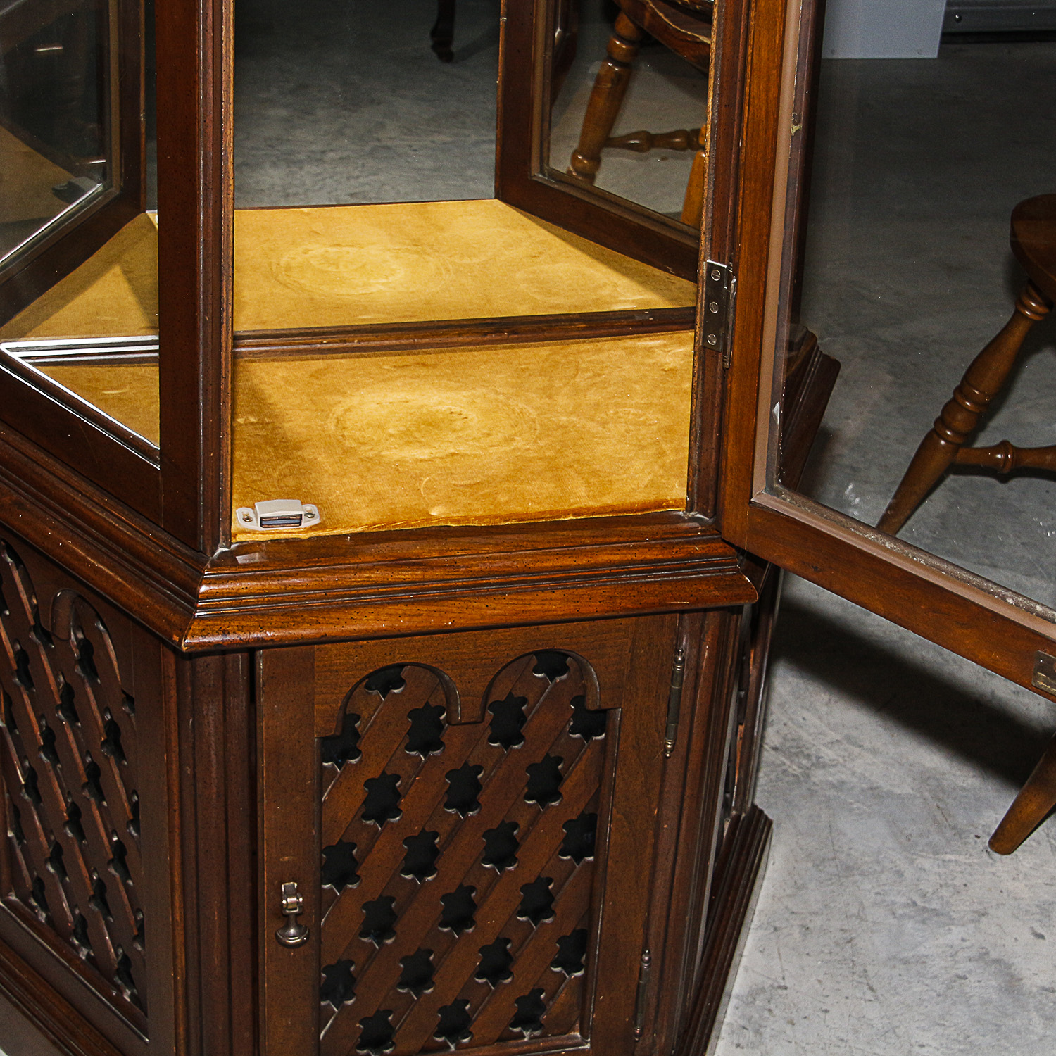 Tri-Front Curio Cabinet