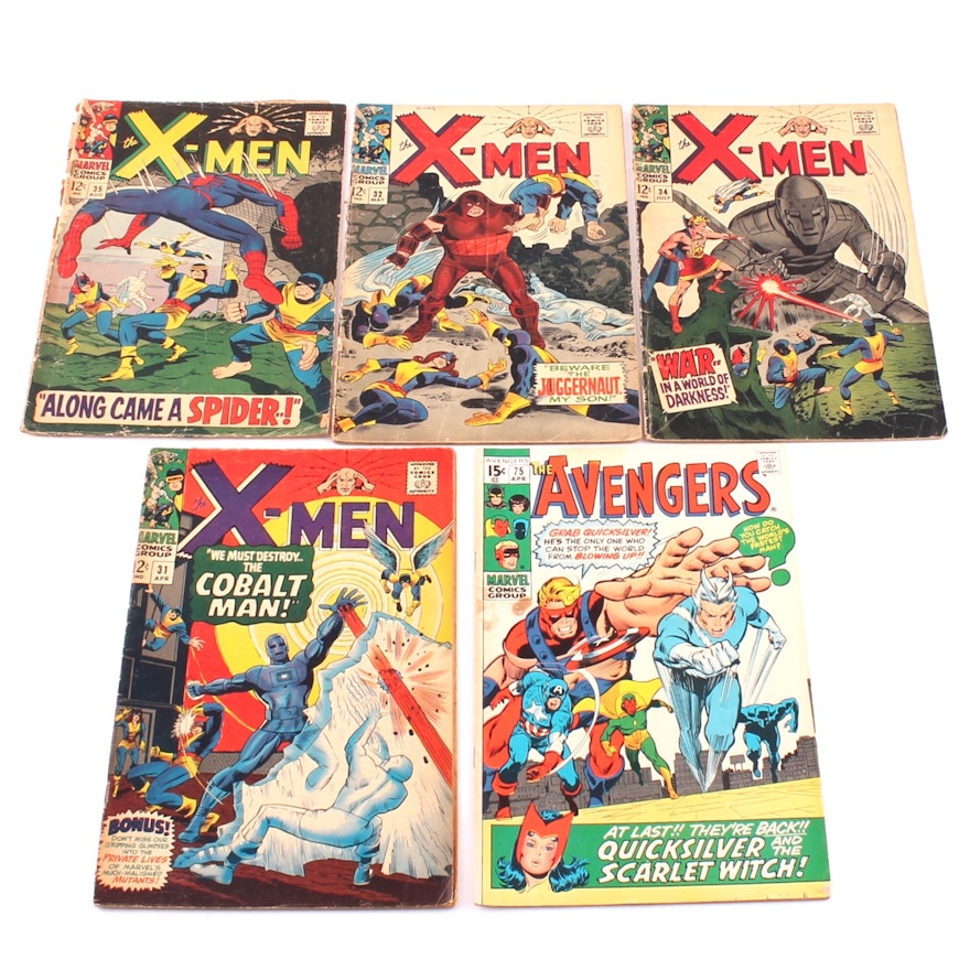 Silver Age "X-Men" and "Avengers" Comics