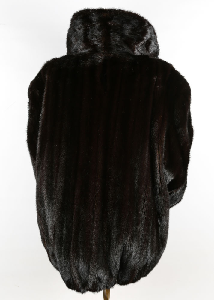 Harry Kirshner & Son of New York Black Diamond Mink Fur Jacket