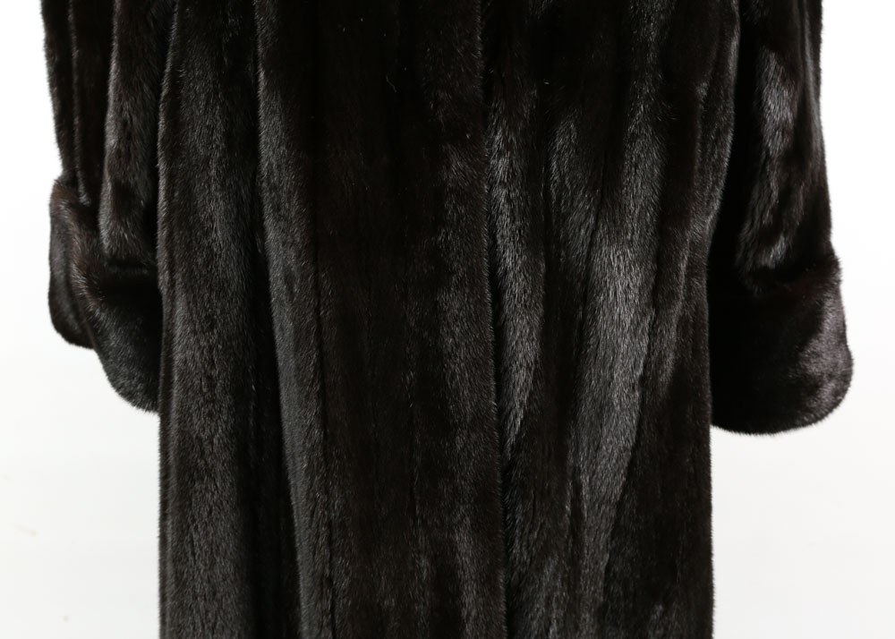 **REWORK*Vintage Harry Kushner & Son of New York Full-Length Ranch Mink Fur Coat