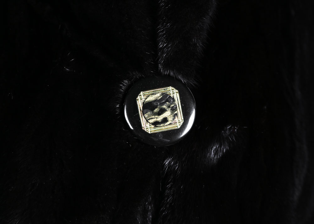 **REWORK*Vintage Harry Kushner & Son of New York Full-Length Ranch Mink Fur Coat