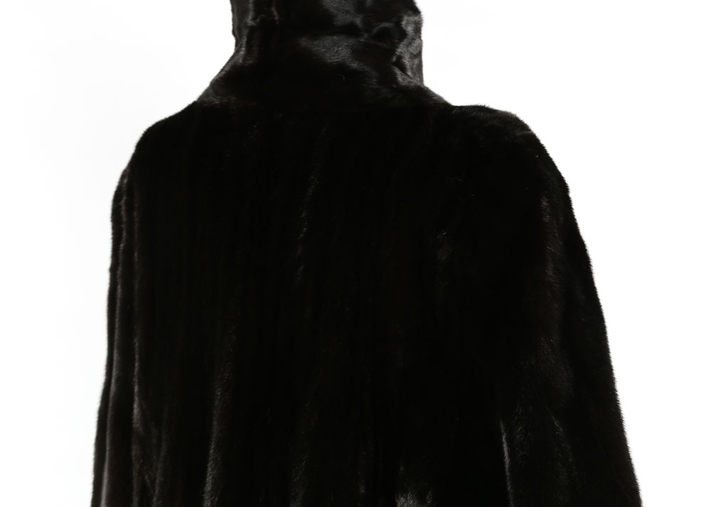 **REWORK*Vintage Harry Kushner & Son of New York Full-Length Ranch Mink Fur Coat