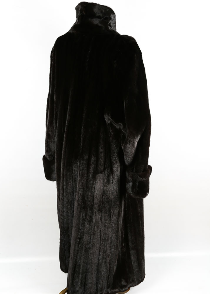 **REWORK*Vintage Harry Kushner & Son of New York Full-Length Ranch Mink Fur Coat