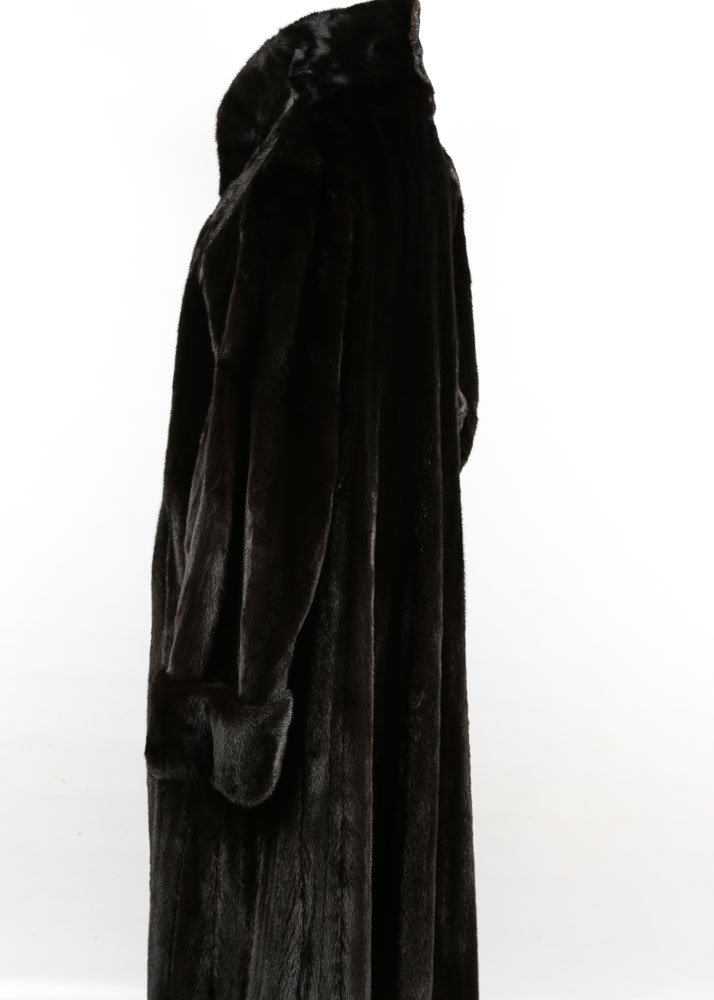**REWORK*Vintage Harry Kushner & Son of New York Full-Length Ranch Mink Fur Coat