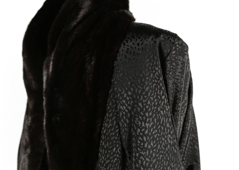 **REWORK*Vintage Harry Kushner & Son of New York Full-Length Ranch Mink Fur Coat