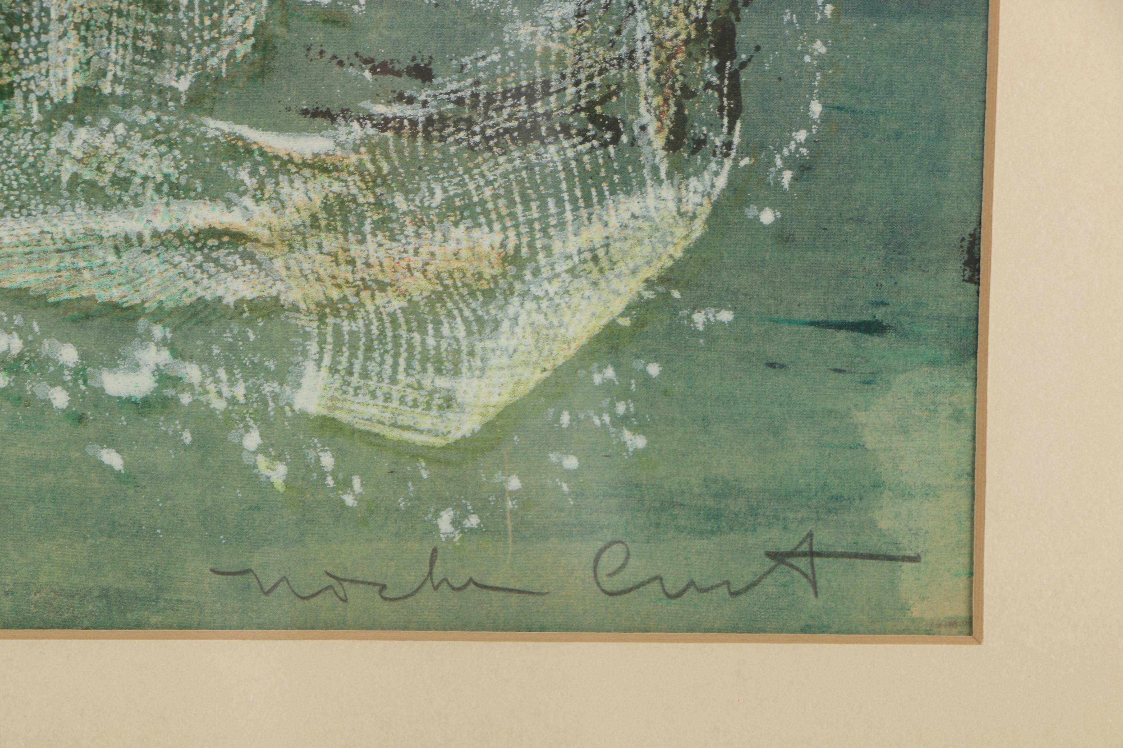 Noche Crist Abstract Mixed Media Painting