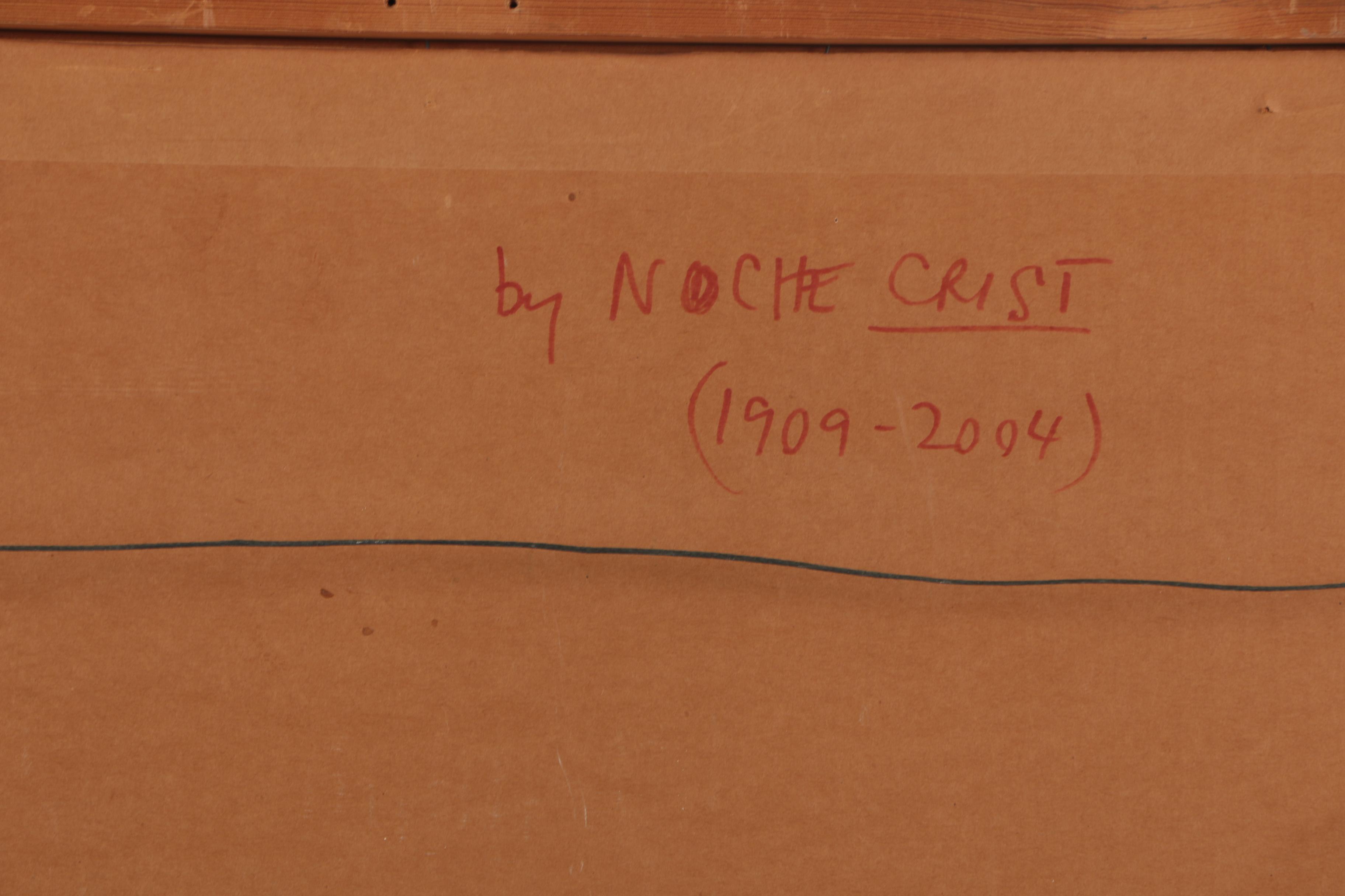 Noche Crist Abstract Mixed Media Painting