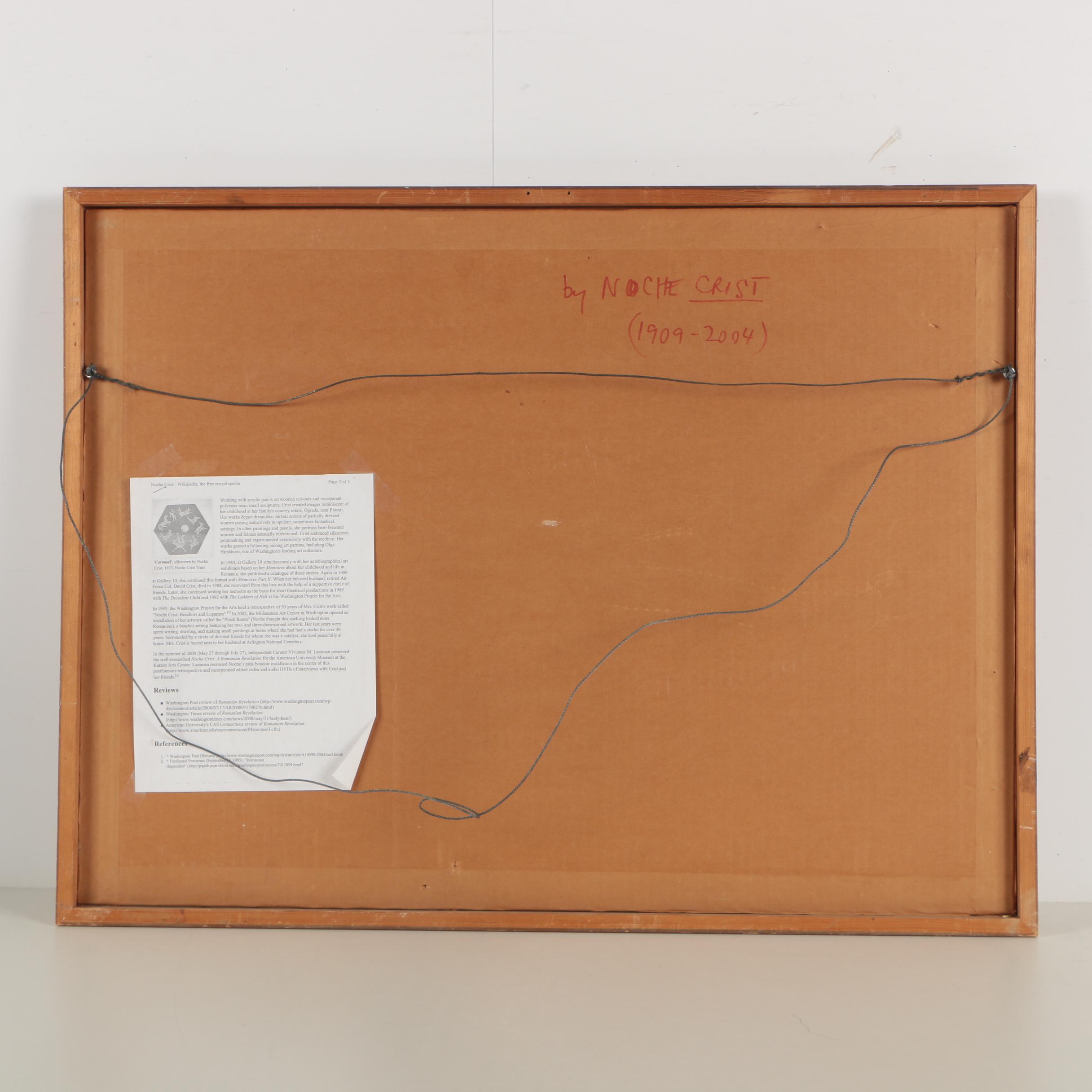 Noche Crist Abstract Mixed Media Painting