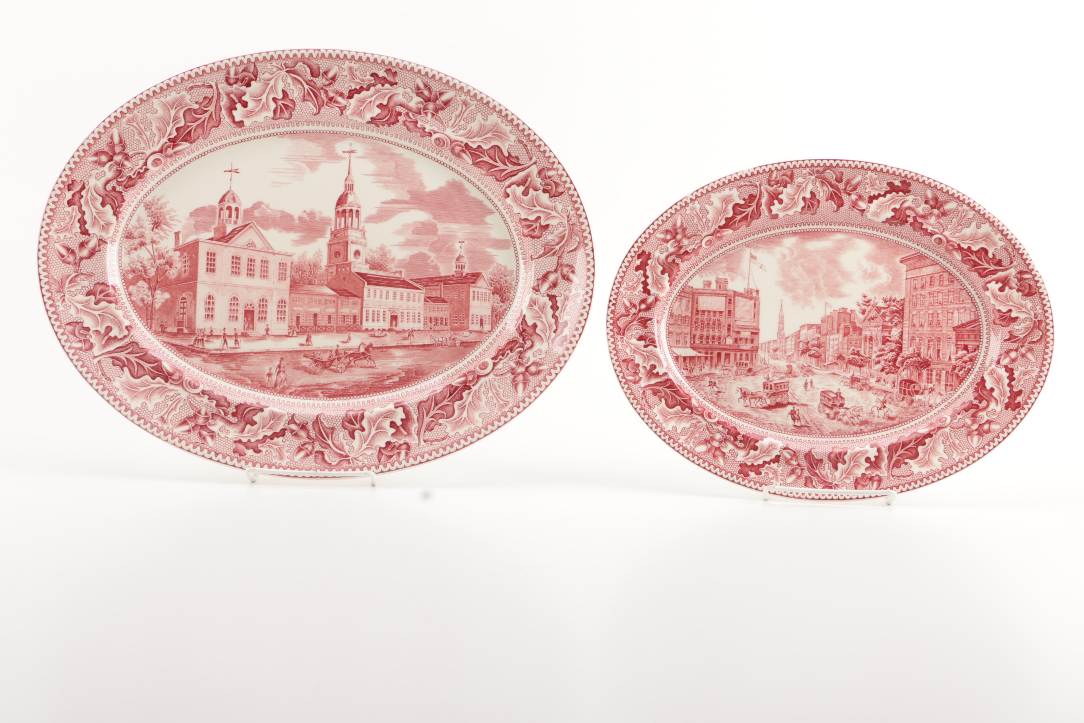 Vintage Johnson Brothers "Historic America" Dinner Service