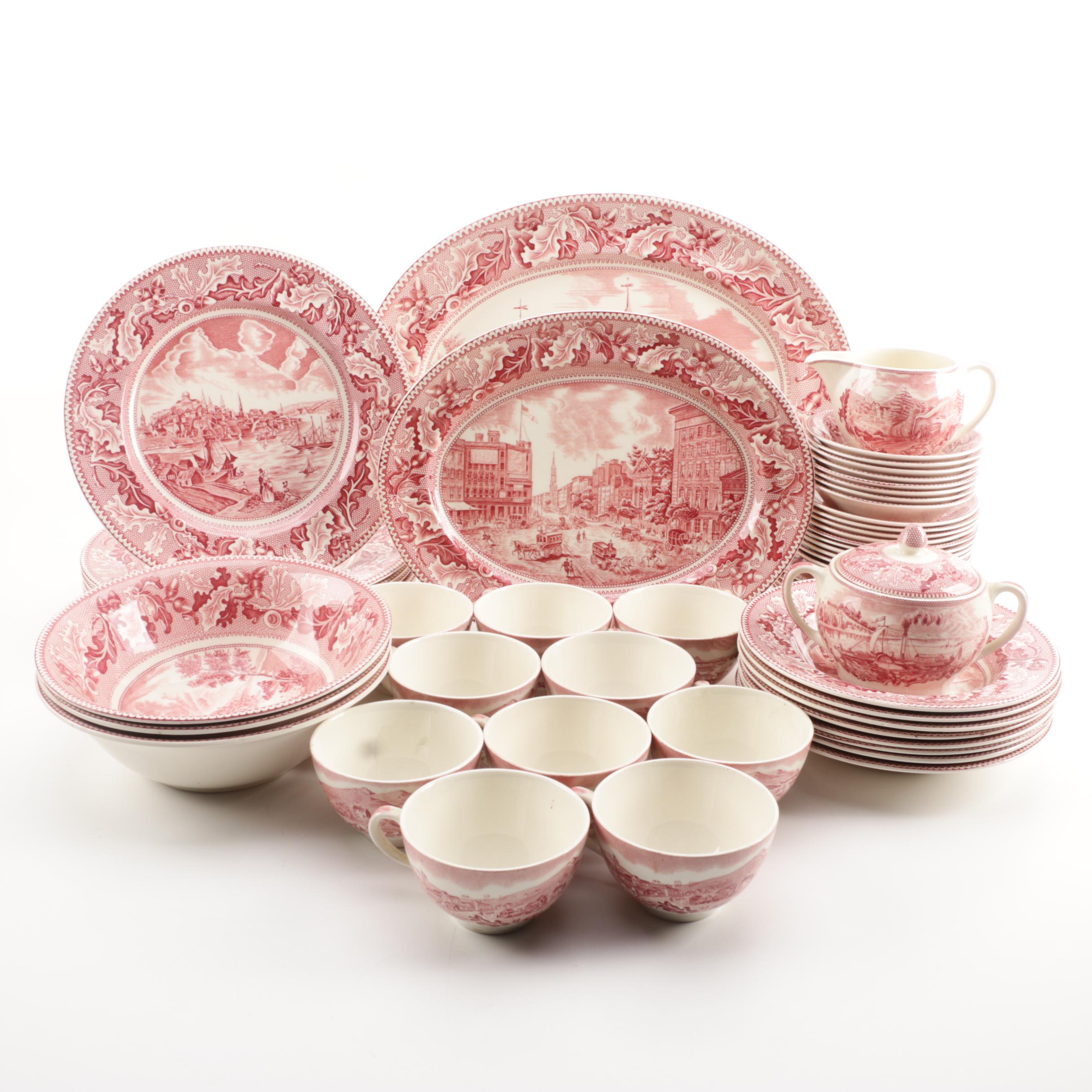 Vintage Johnson Brothers "Historic America" Dinner Service