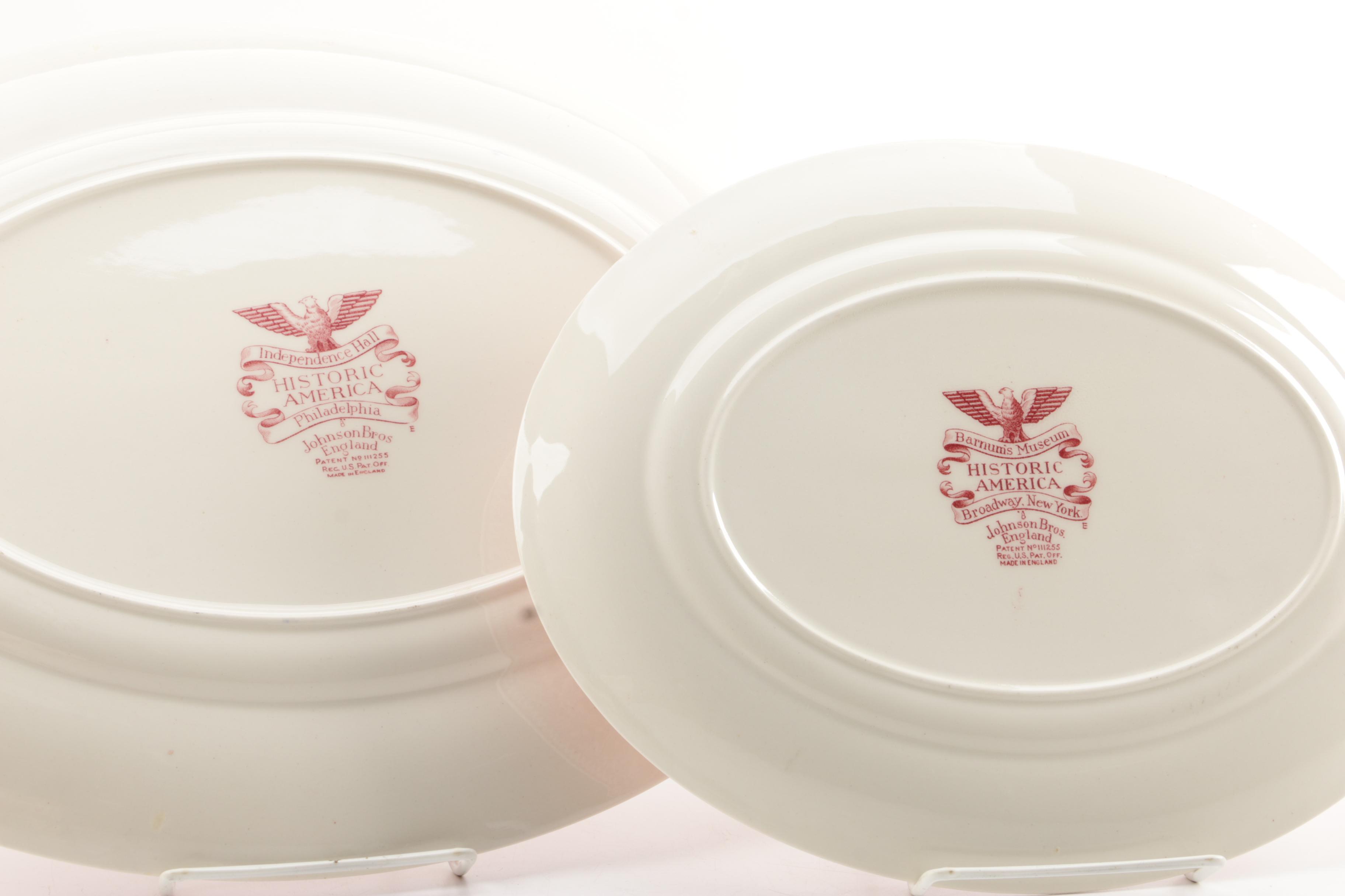 Vintage Johnson Brothers "Historic America" Dinner Service