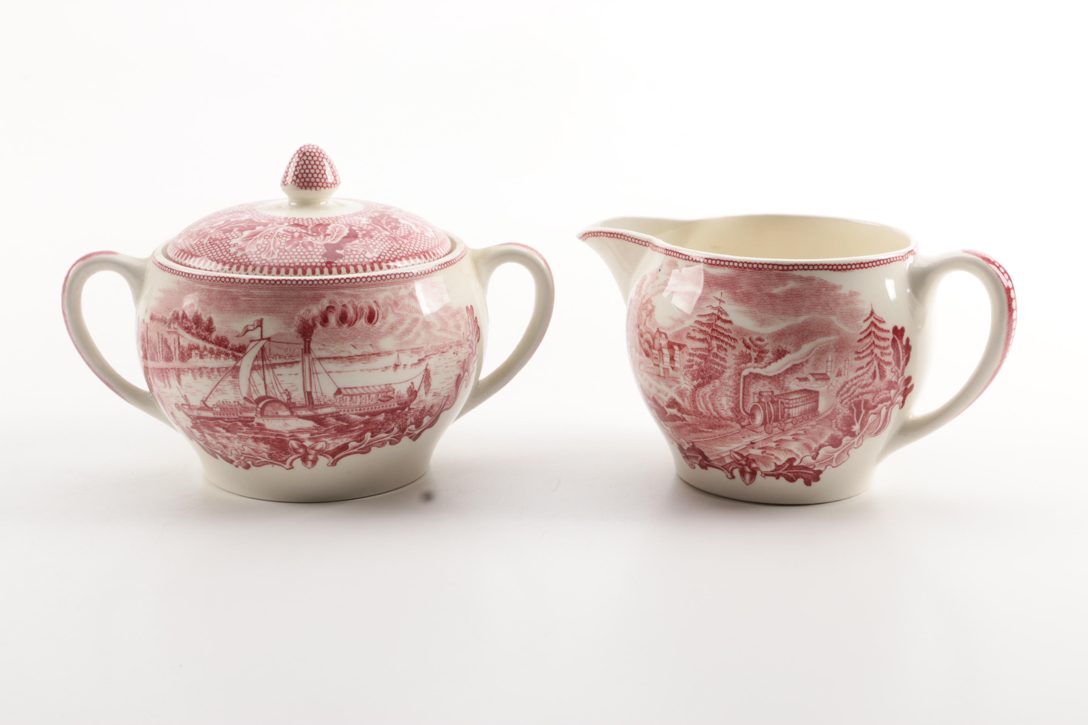 Vintage Johnson Brothers "Historic America" Dinner Service