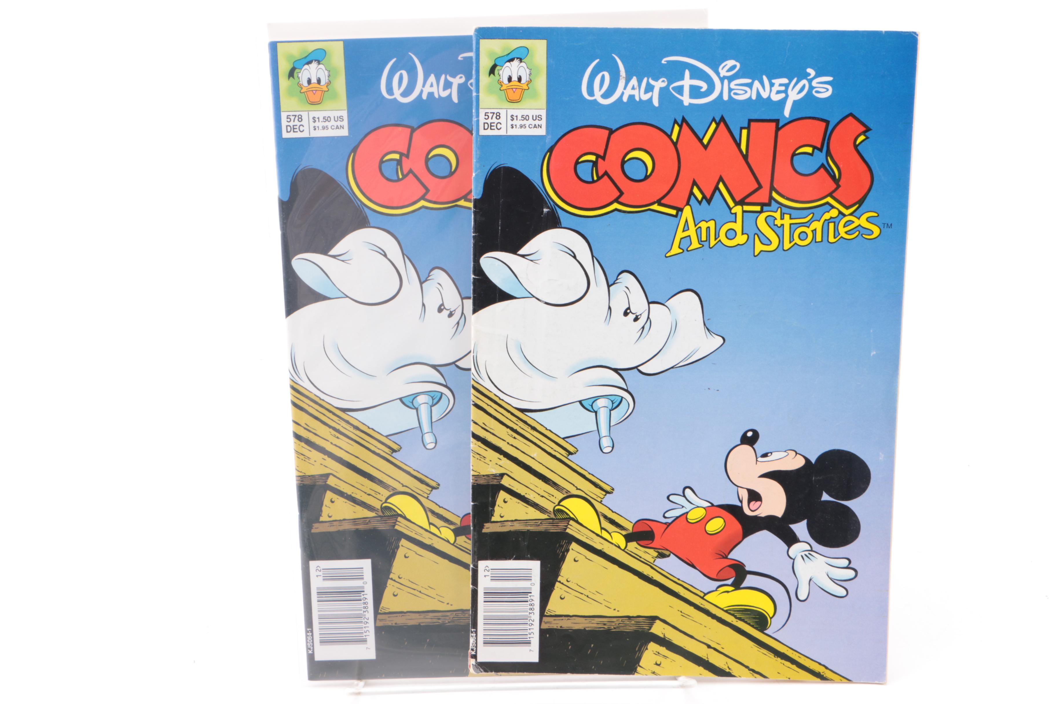 Assorted Disney-Themed Comics Including "Aladdin" and "Mickey Mouse"