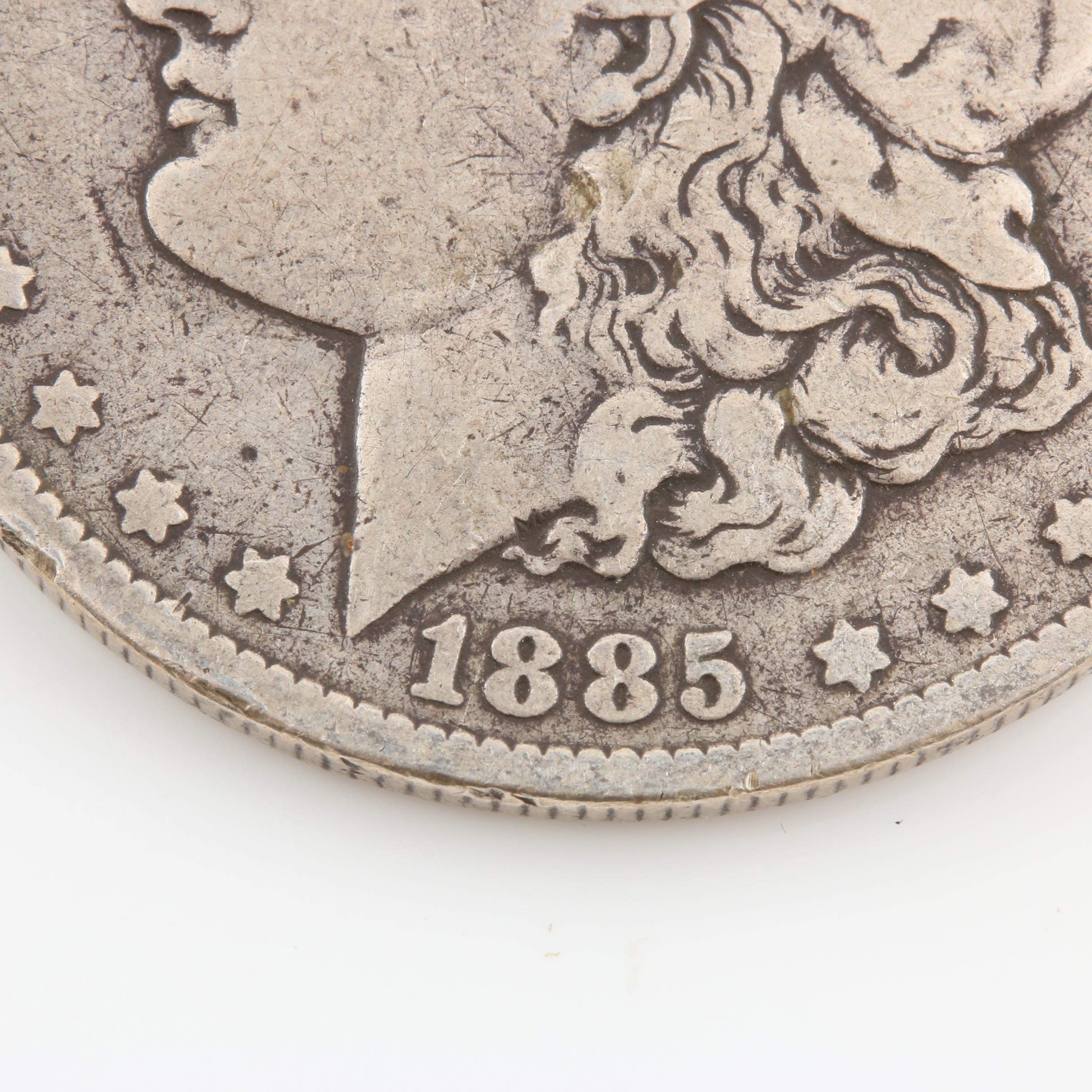 Three Morgan Silver Dollars