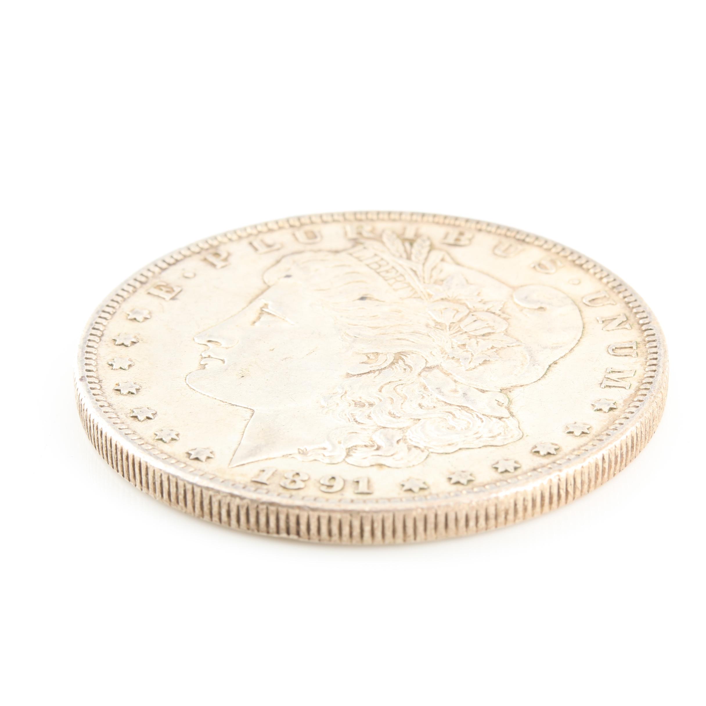 Three Morgan Silver Dollars