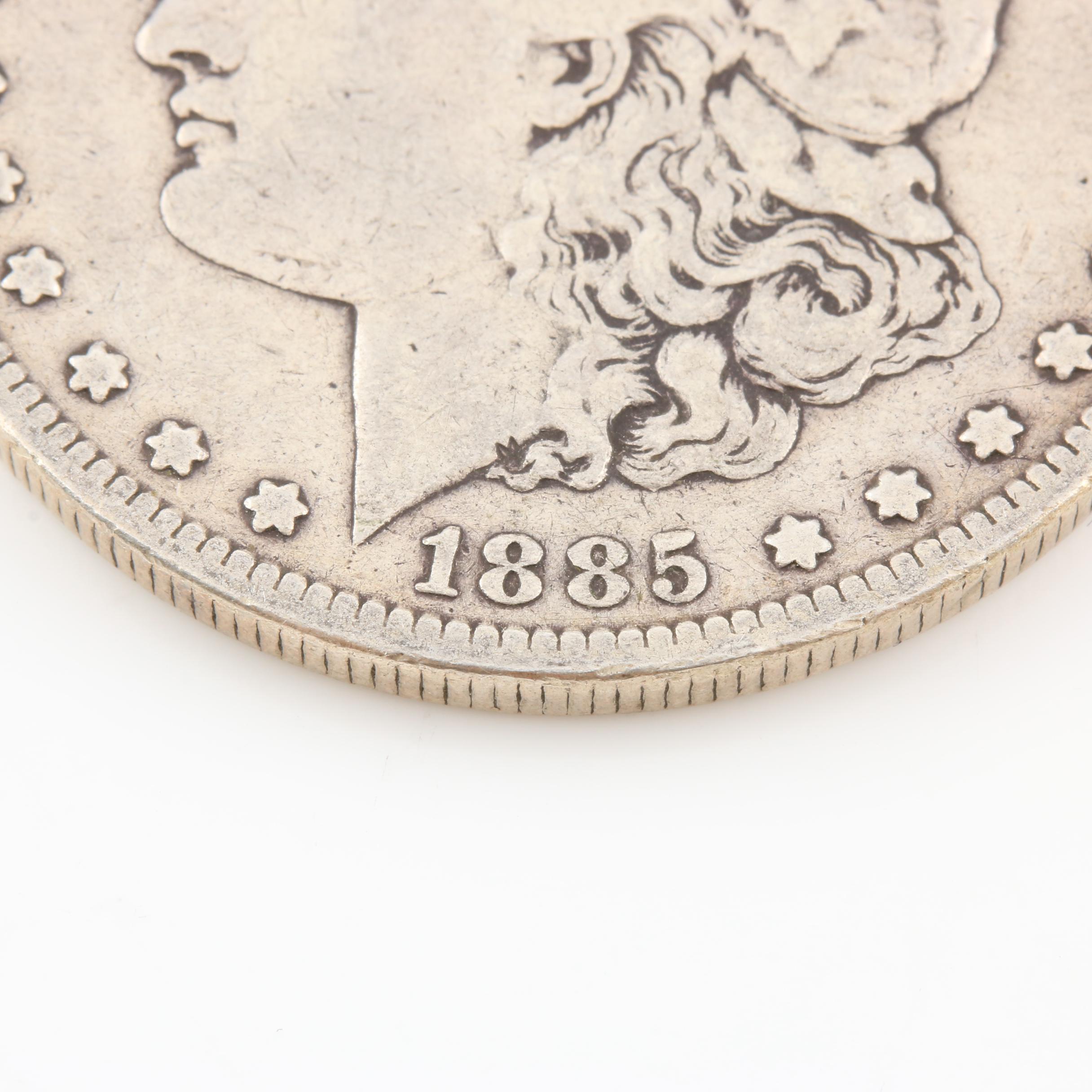 Three Morgan Silver Dollars