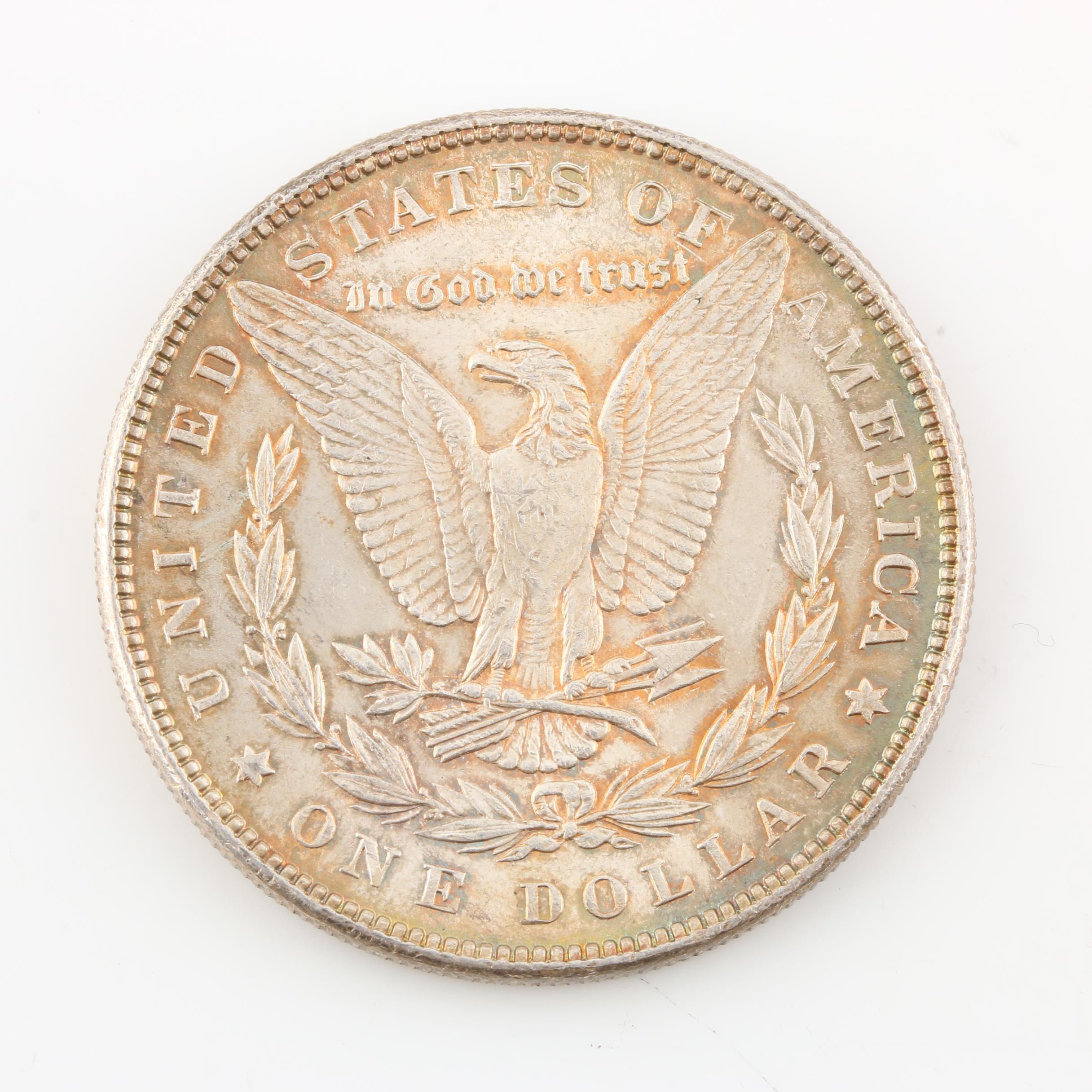 Morgan Silver Dollar and a Peace Silver Dollar