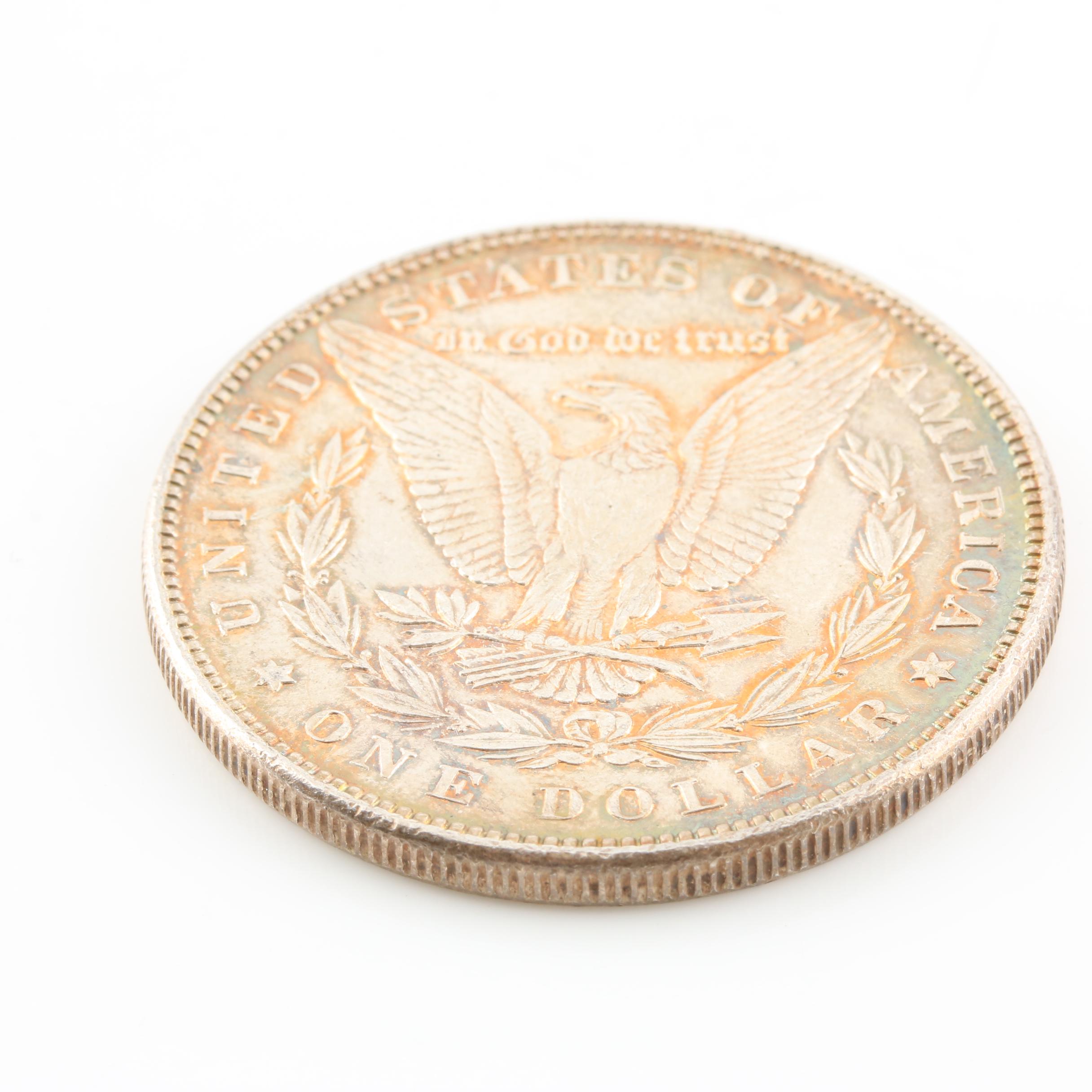 Morgan Silver Dollar and a Peace Silver Dollar