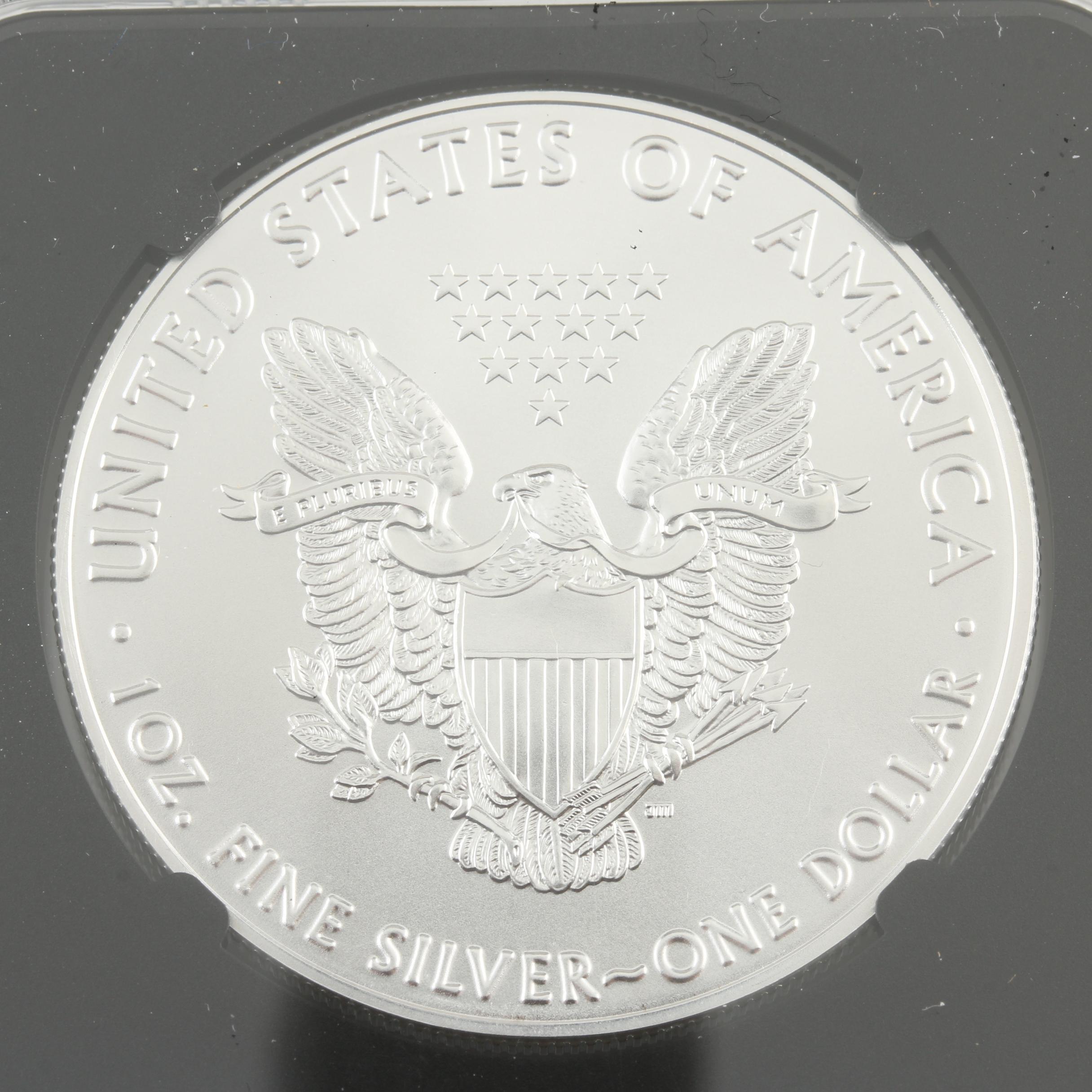 NGC Graded MS69 2018 $1 American Silver Eagle
