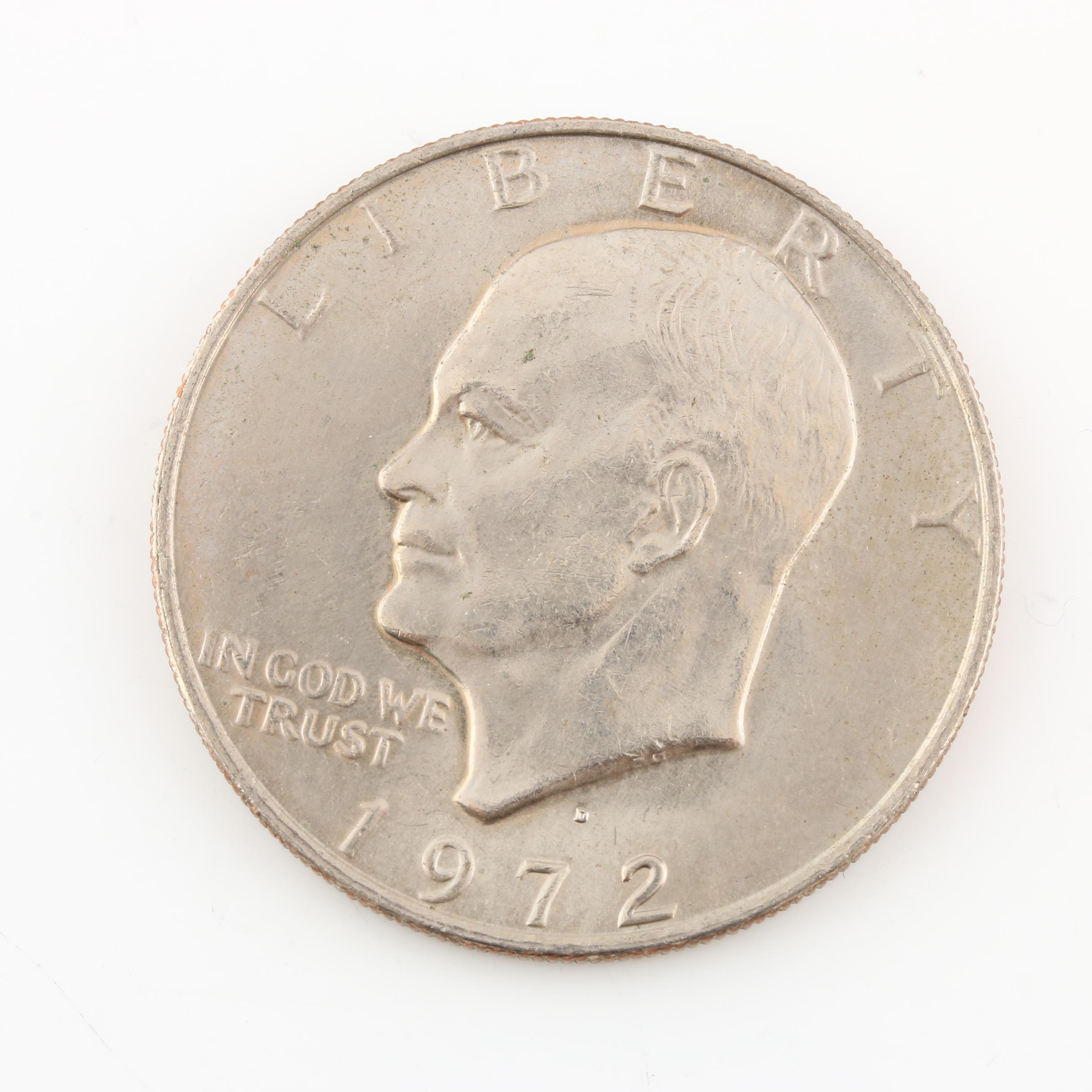 Group of Five Eisenhower Dollars