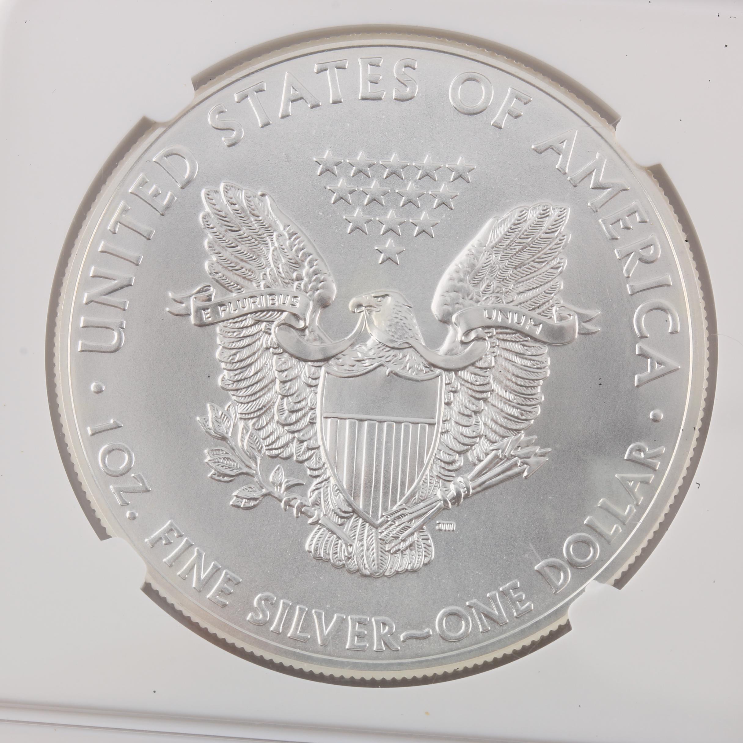 NGC Graded MS 70 Early Releases 2012 $1 American Silver Eagle