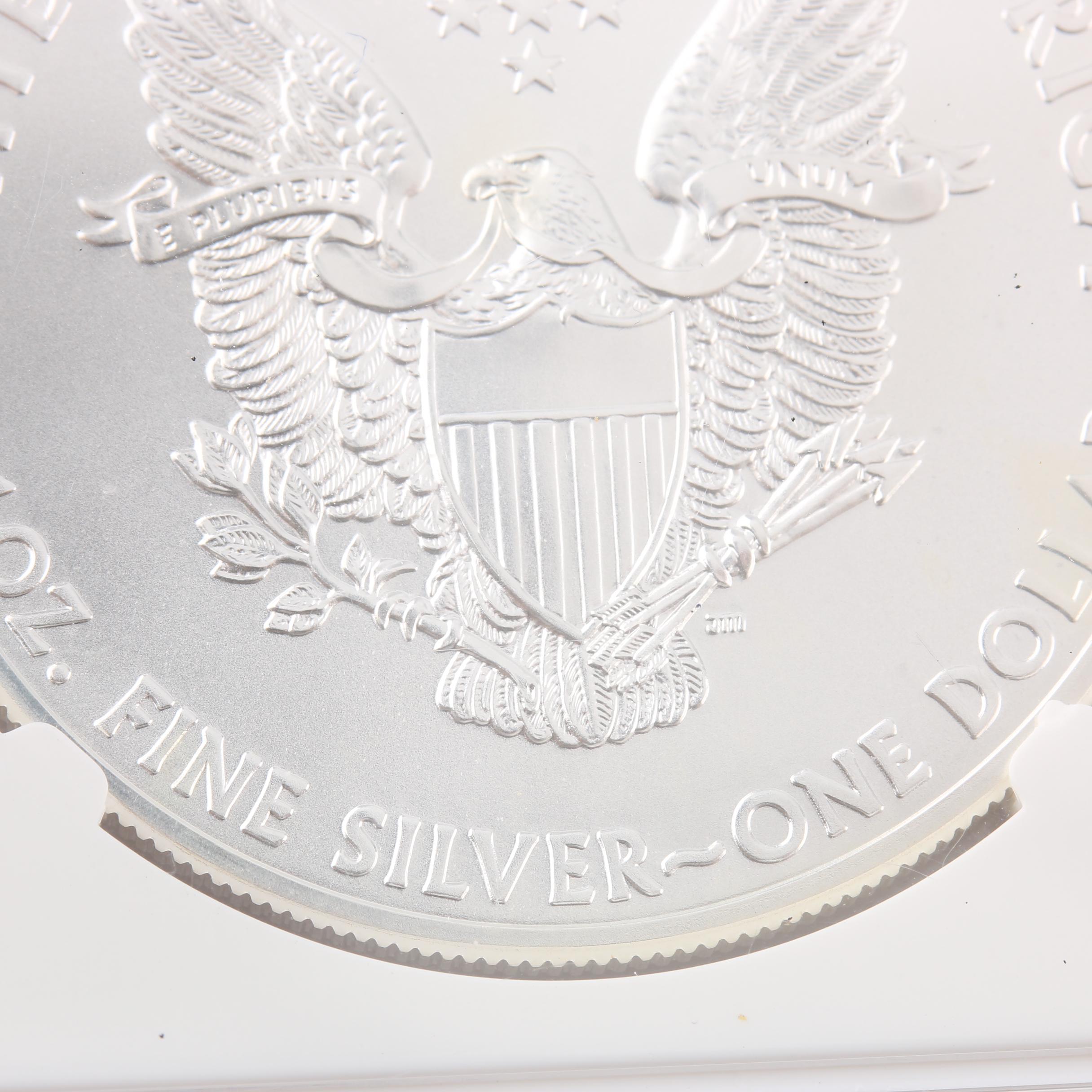 NGC Graded MS 70 Early Releases 2012 $1 American Silver Eagle