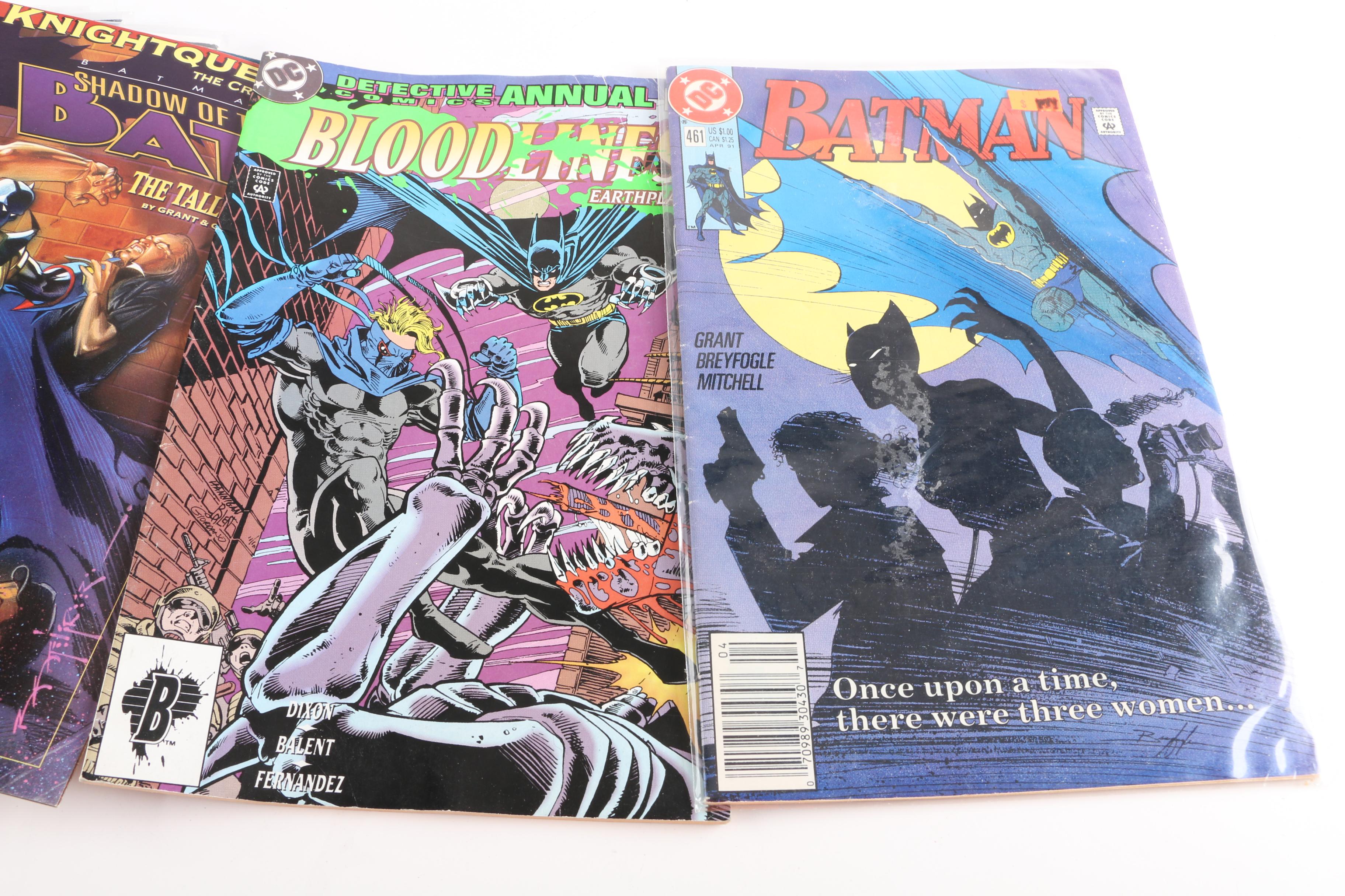 Modern Age DC Comic Books Including "Batman" and "Detective Comics"
