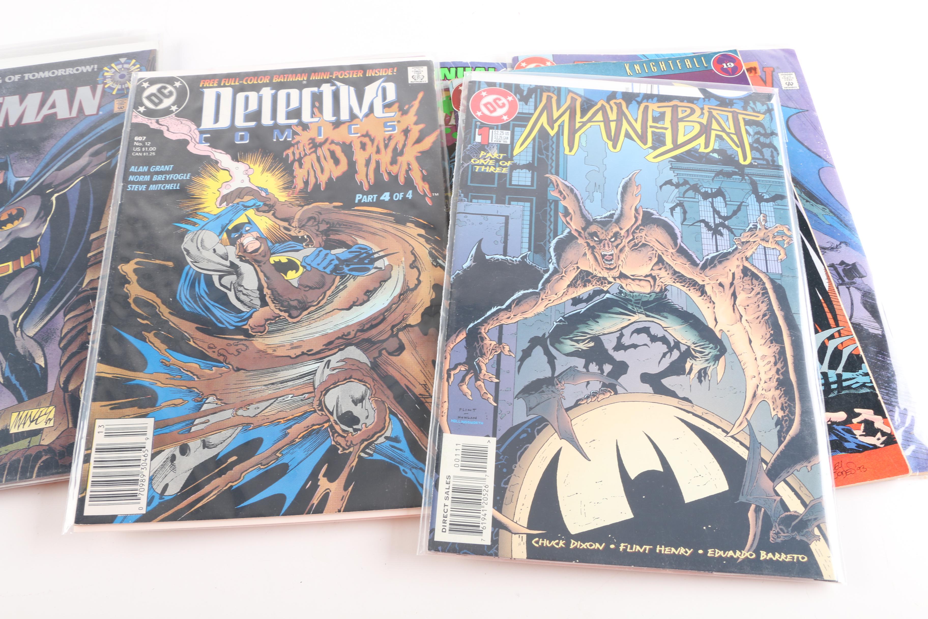 Modern Age DC Comic Books Including "Batman" and "Detective Comics"