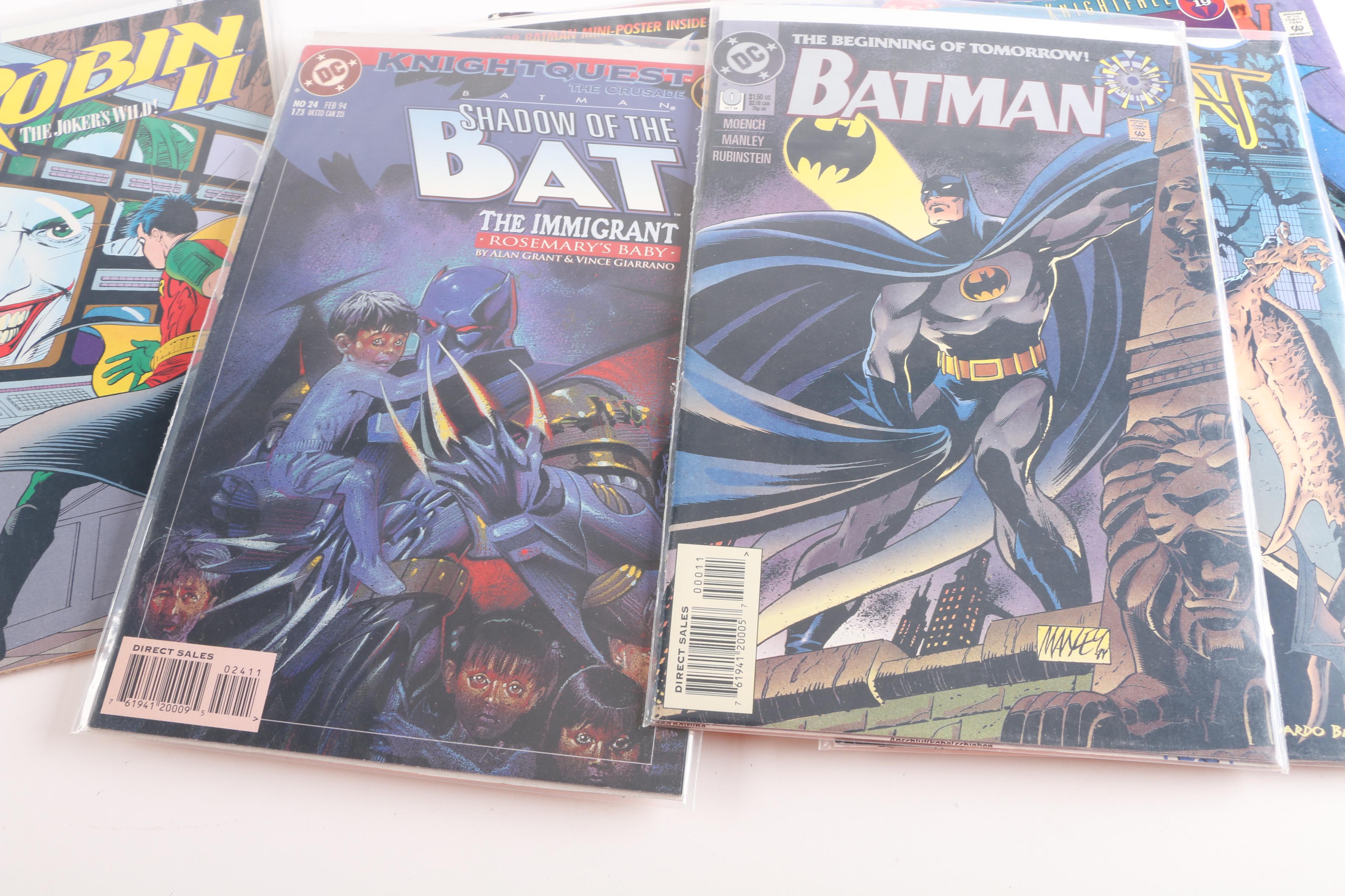 Modern Age DC Comic Books Including "Batman" and "Detective Comics"