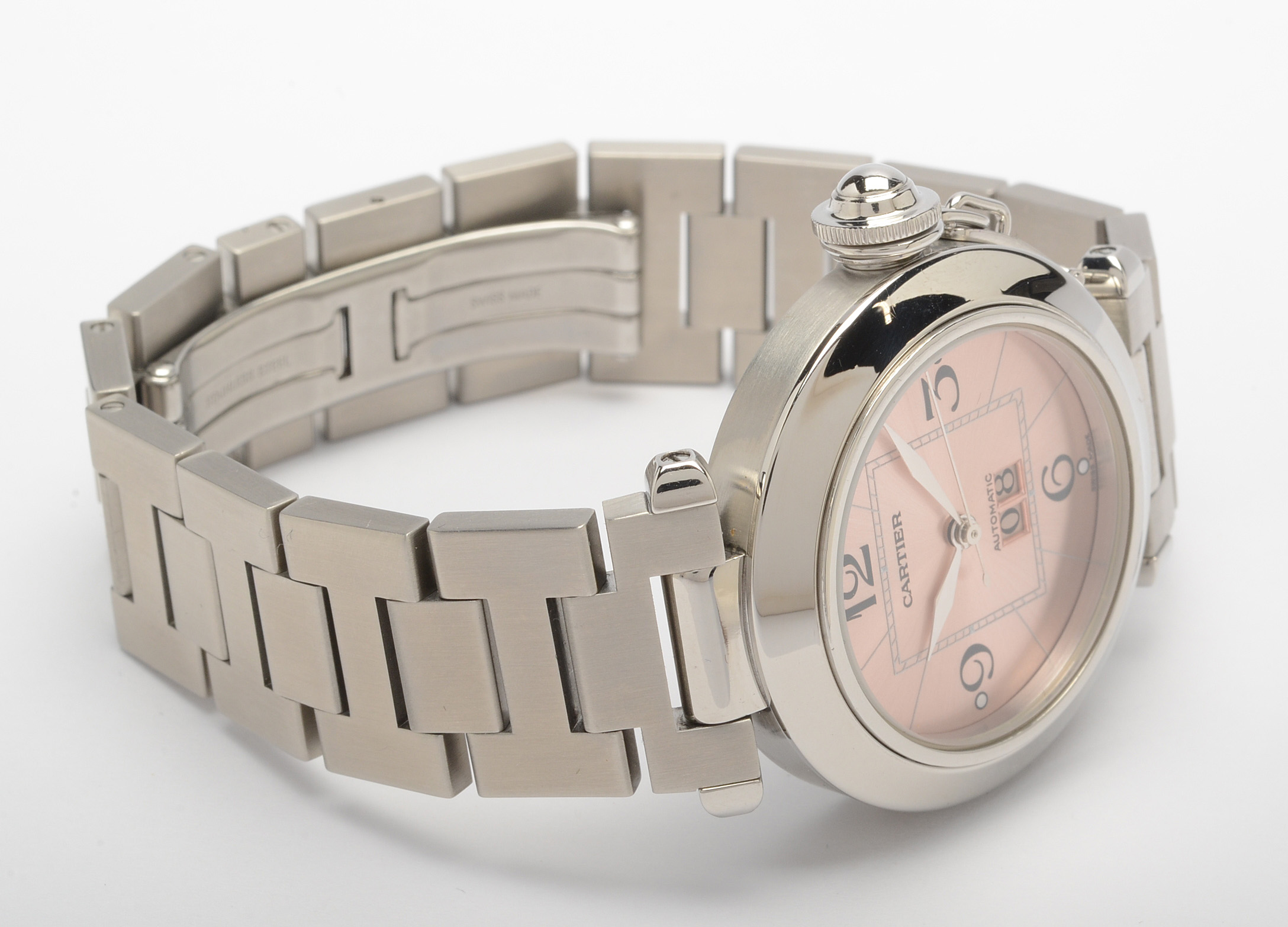 Cartier "Pasha C" Big Date Stainless Steel Automatic Watch