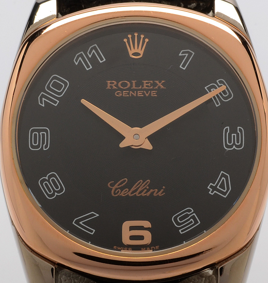 Rolex "Cellini Danaos" 18K Solid Rose and White Gold Watch
