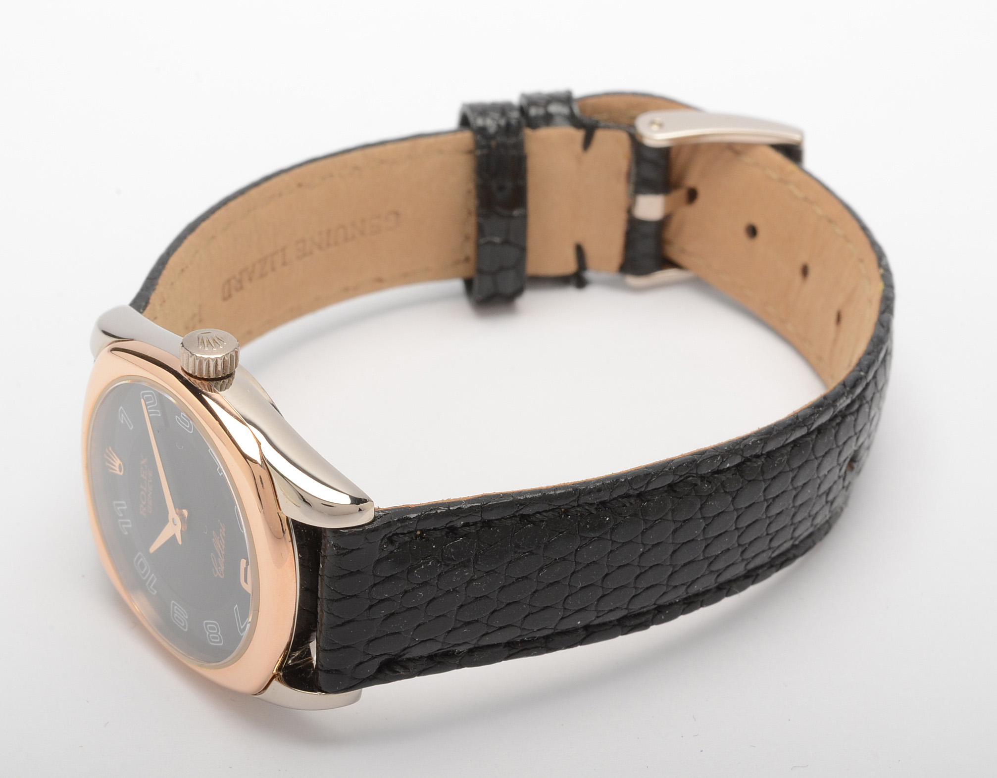 Rolex "Cellini Danaos" 18K Solid Rose and White Gold Watch